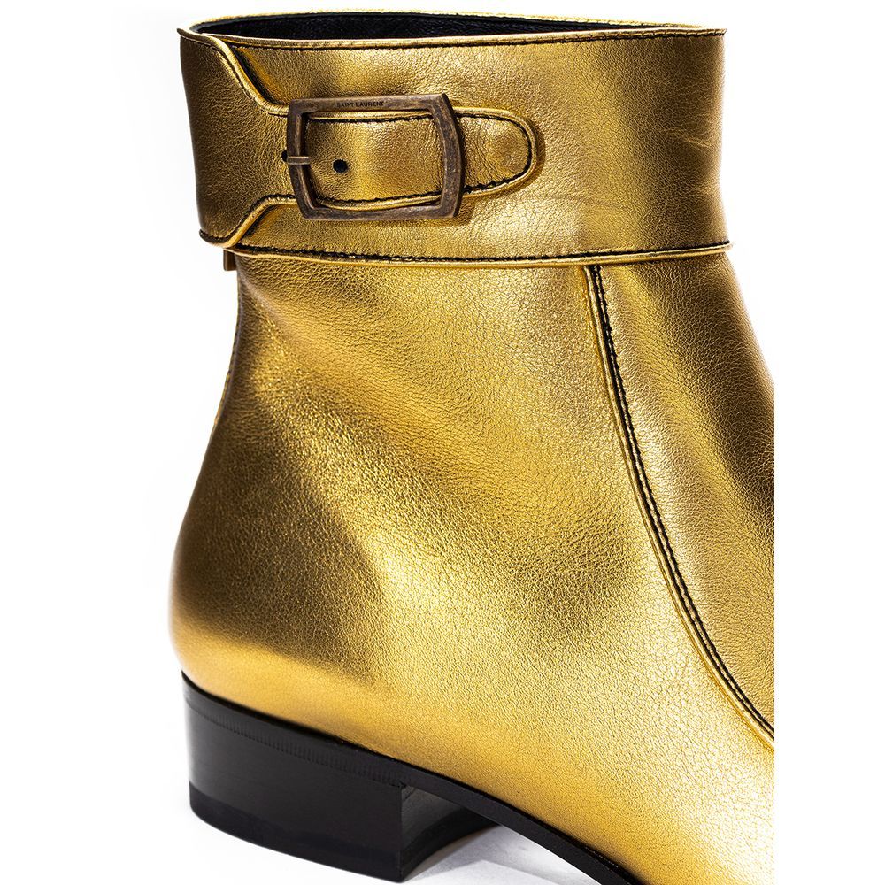 Leather Ankle Women's Boots - Saint Laurent - Modalova