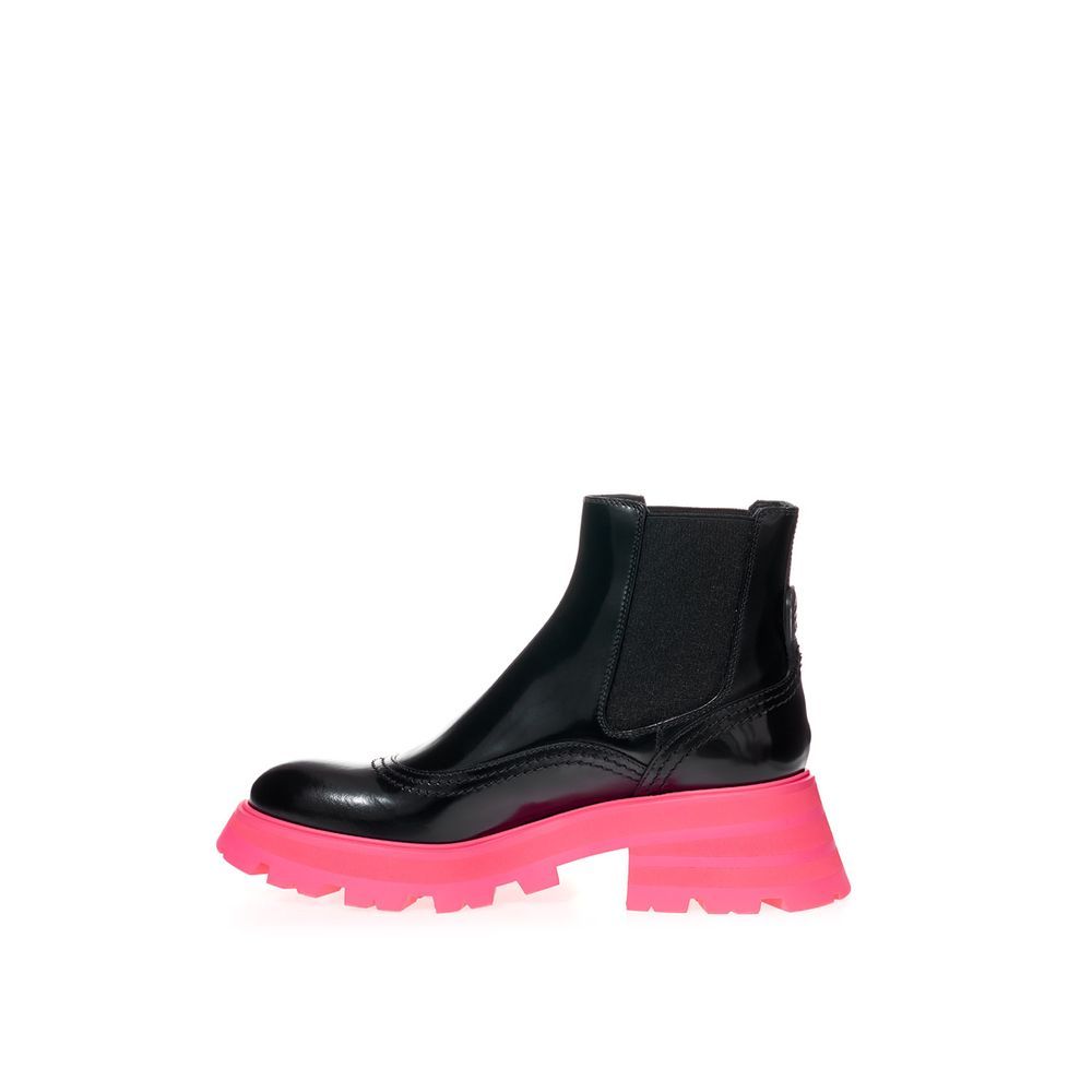 Leather Chelsea Women's Boots - Alexander McQueen - Modalova