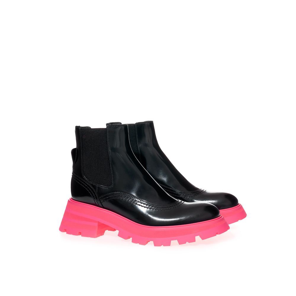 Leather Chelsea Women's Boots - Alexander McQueen - Modalova