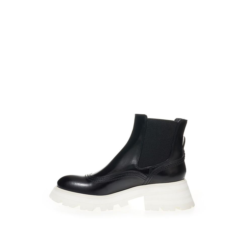 Leather Chelsea Women's Boots - Alexander McQueen - Modalova
