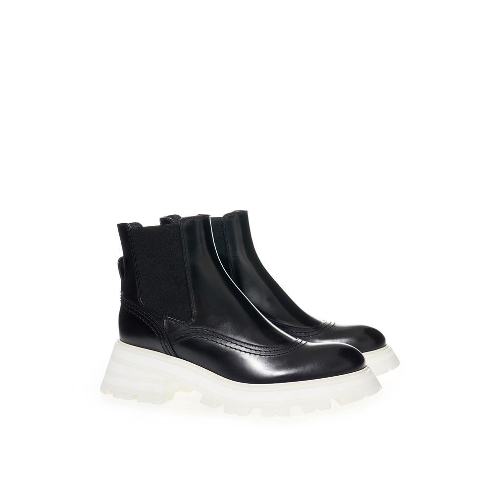 Leather Chelsea Women's Boots - Alexander McQueen - Modalova