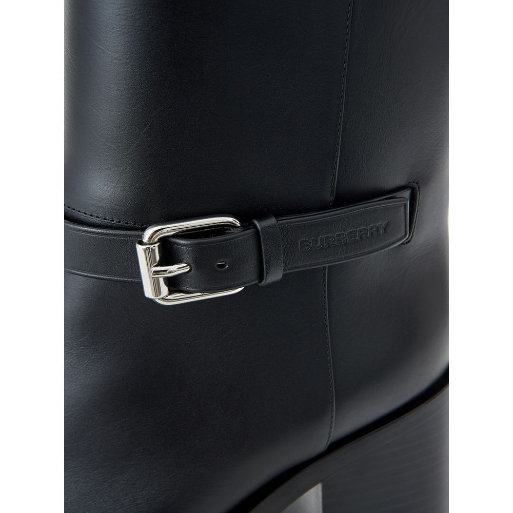 Leather Ankle Women's Boots - Burberry - Modalova