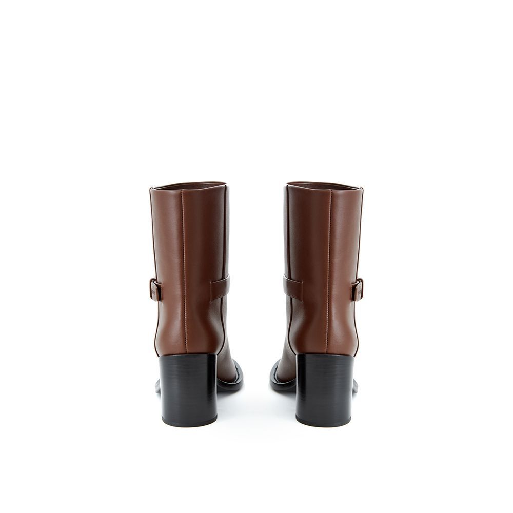 Leather Ankle Women's Boots - Burberry - Modalova