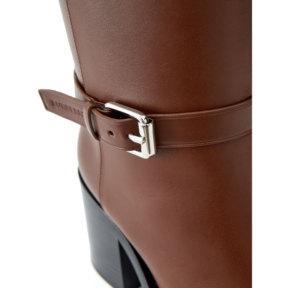 Leather Ankle Women's Boots - Burberry - Modalova