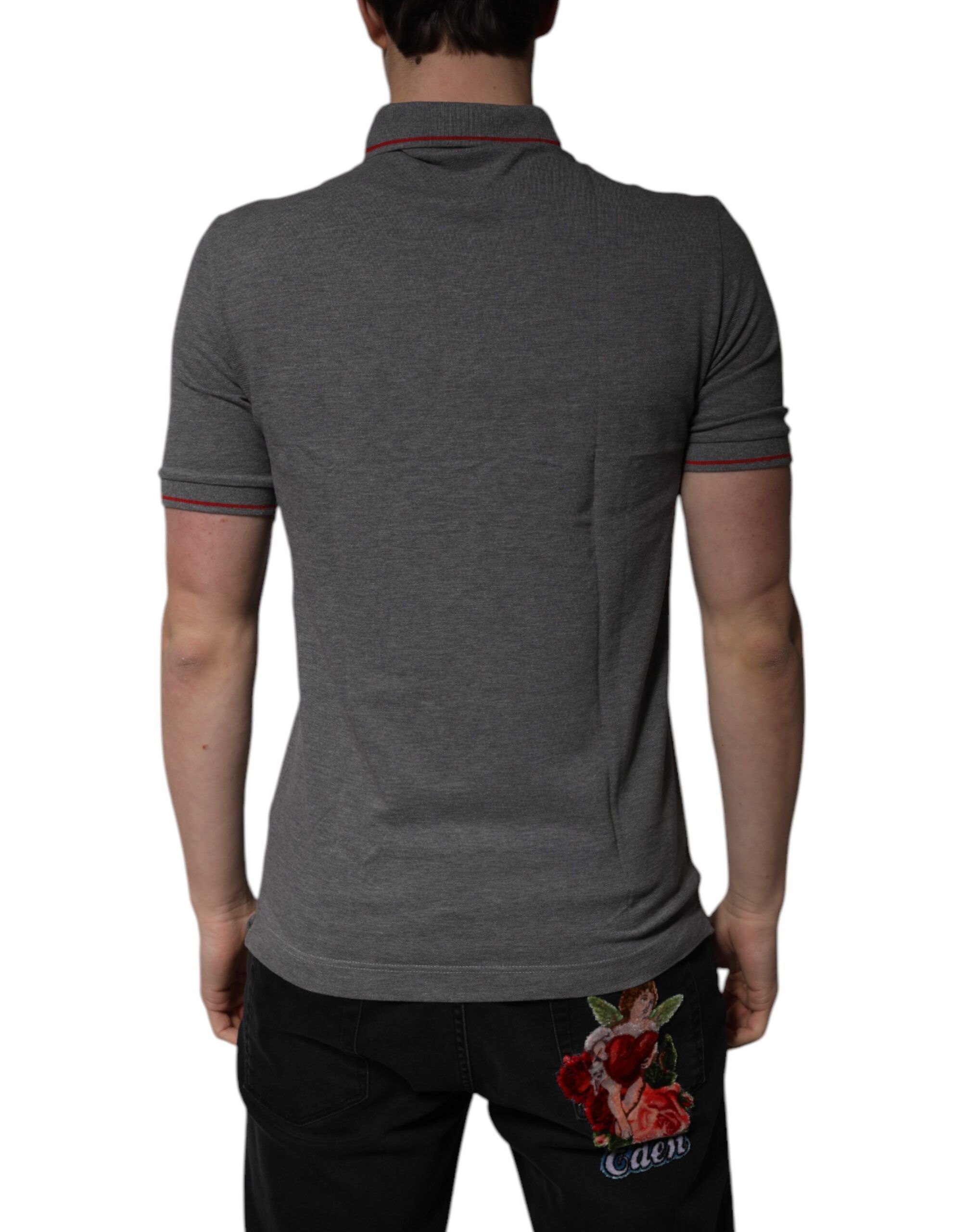 Cotton Crown Collared Polo Men's T-shirt - Dolce & Gabbana - Modalova