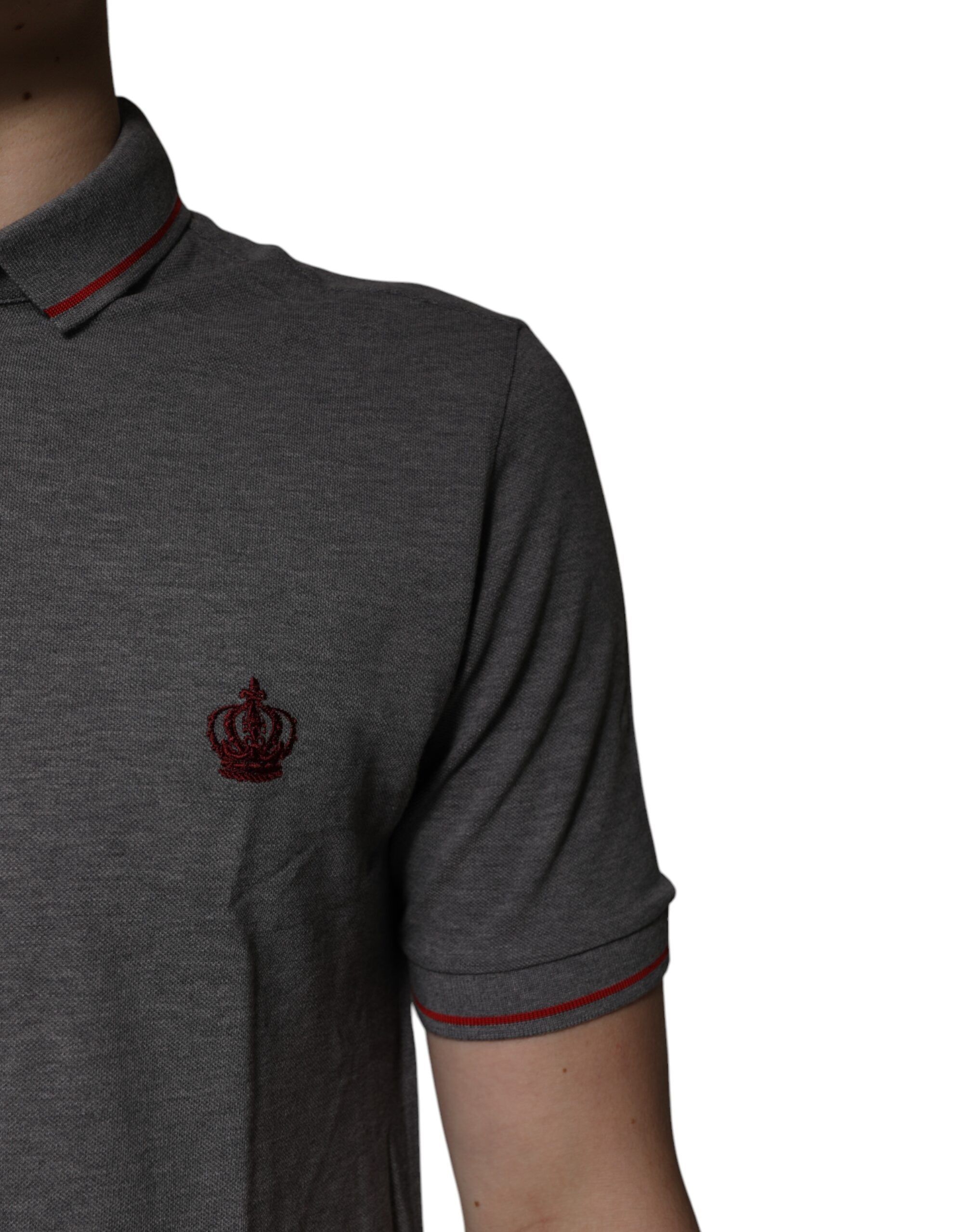 Cotton Crown Collared Polo Men's T-shirt - Dolce & Gabbana - Modalova