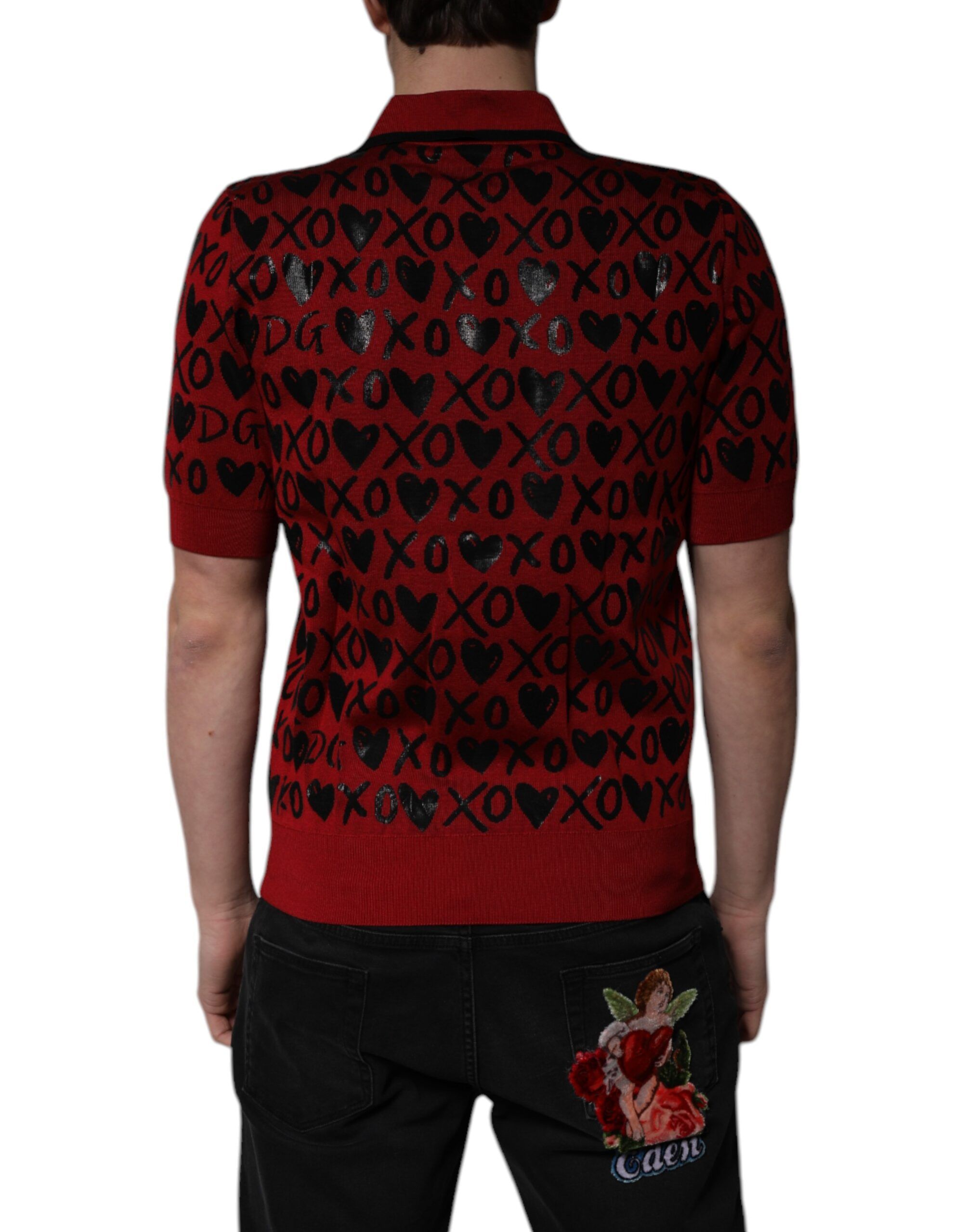 Cotton XOXO Collared Polo Men's T-shirt - Dolce & Gabbana - Modalova