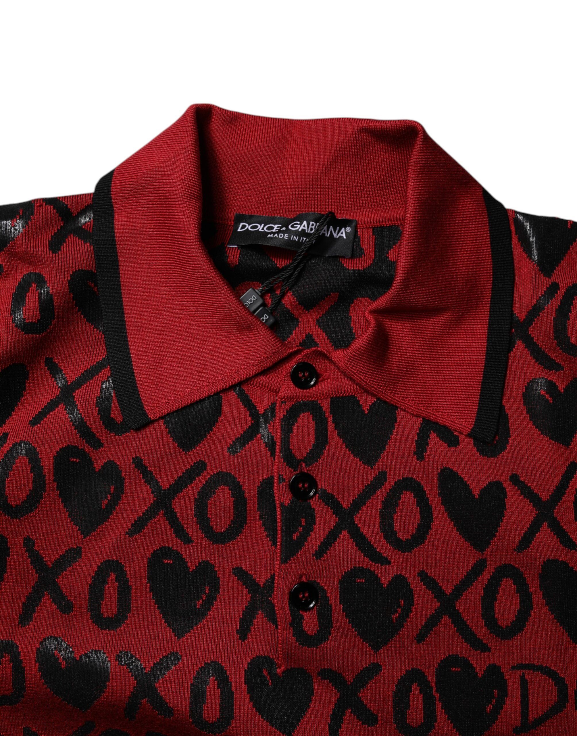 Cotton XOXO Collared Polo Men's T-shirt - Dolce & Gabbana - Modalova