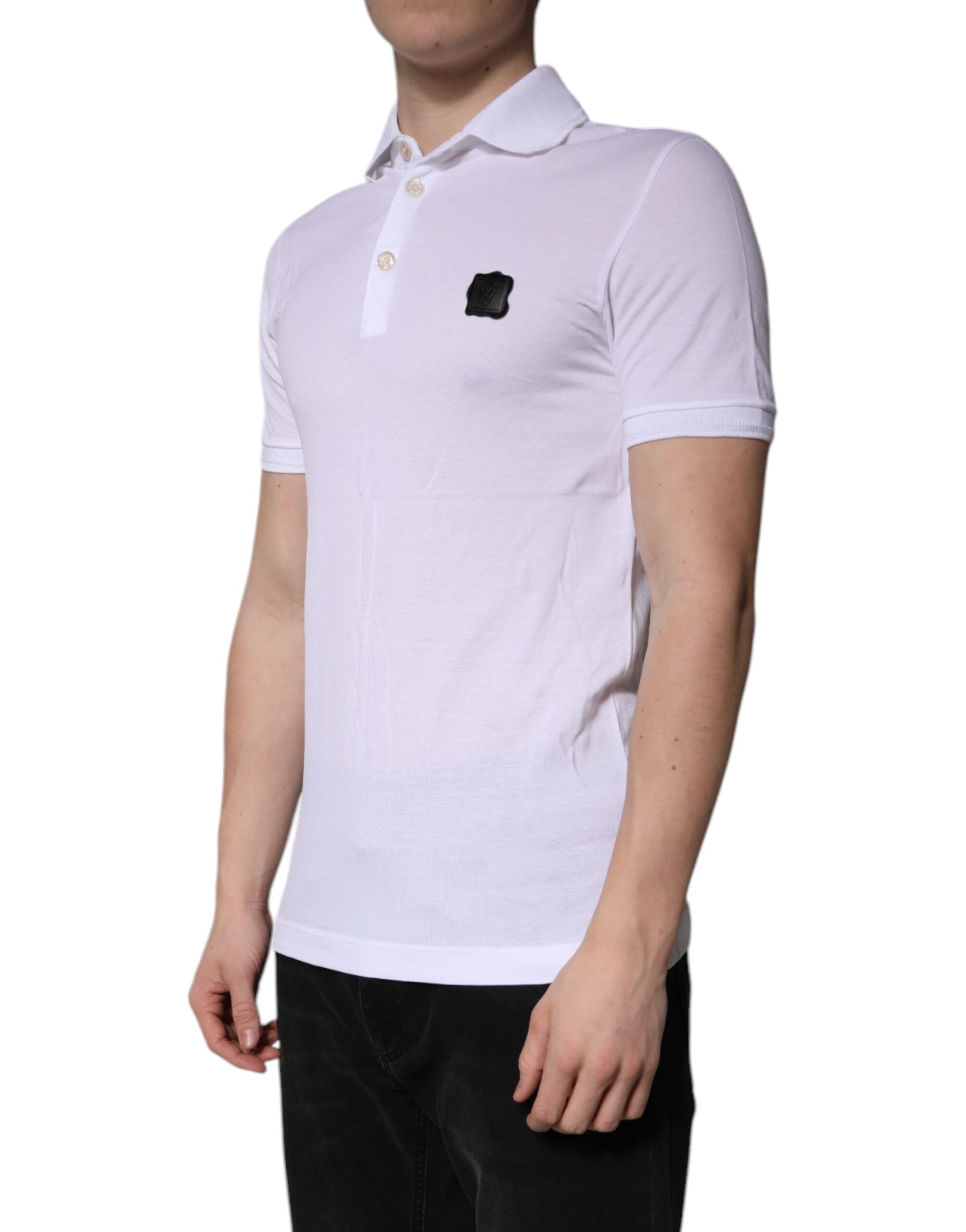 Cotton Logo Collared Polo Men's T-shirt - Dolce & Gabbana - Modalova