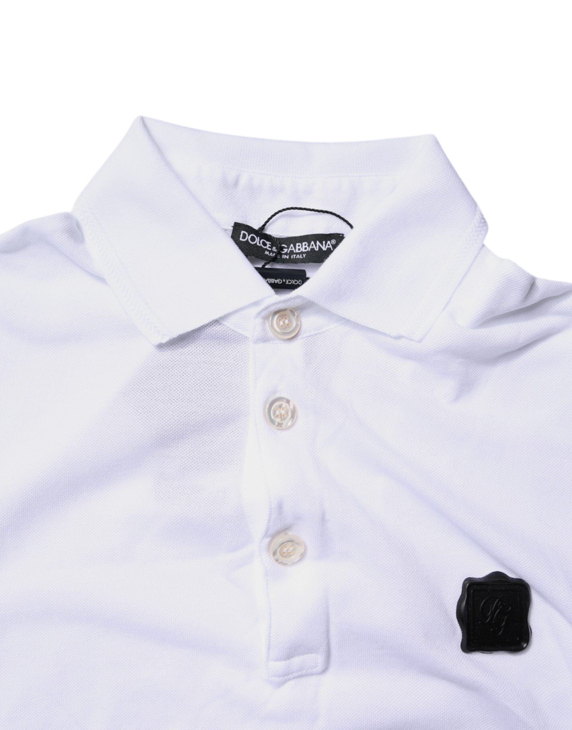Cotton Logo Collared Polo Men's T-shirt - Dolce & Gabbana - Modalova