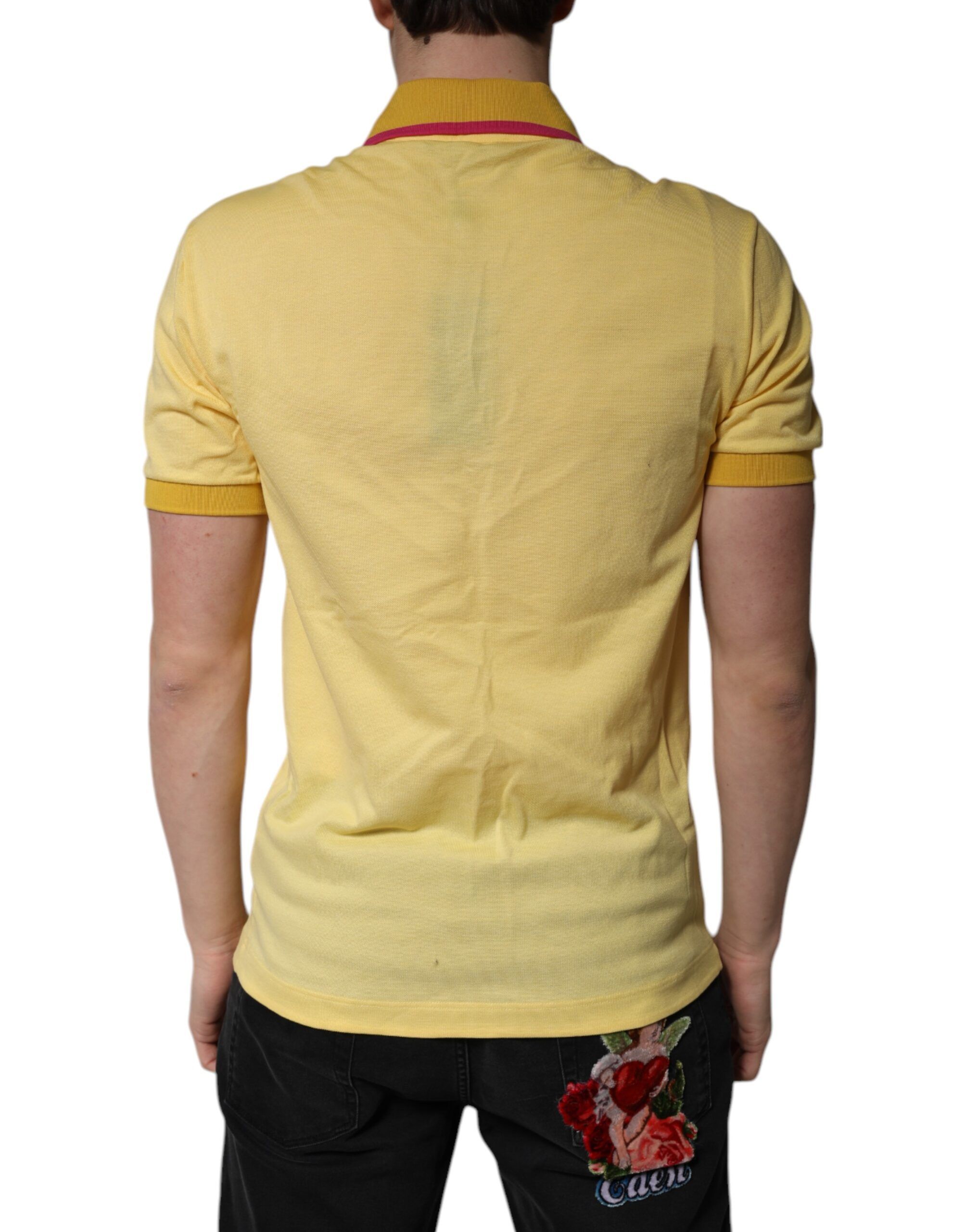 Cotton Logo Collared Polo Men's T-shirt - Dolce & Gabbana - Modalova
