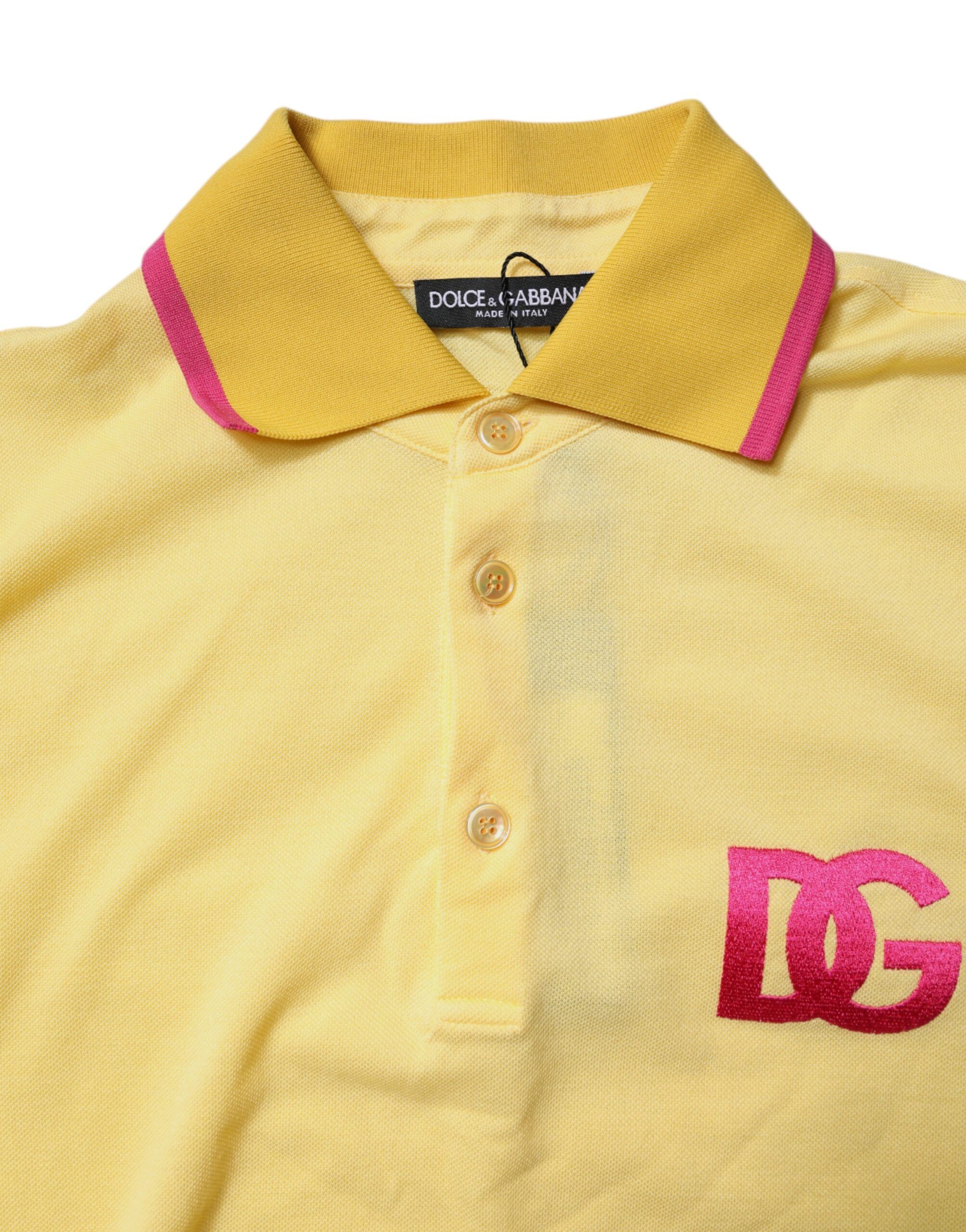 Cotton Logo Collared Polo Men's T-shirt - Dolce & Gabbana - Modalova