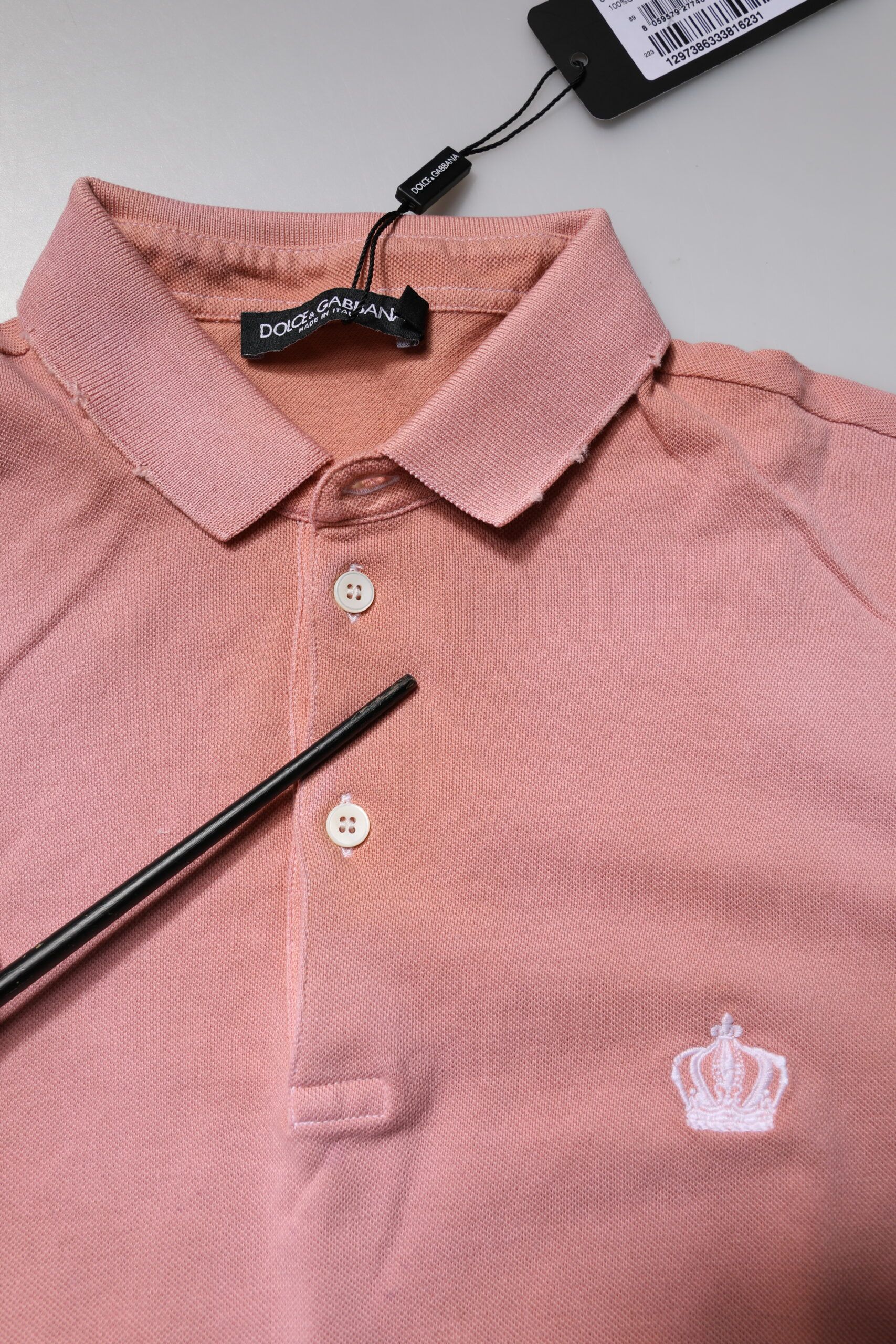 Cotton Crown Collared Polo Men's T-shirt (Pre-Owned) - Dolce & Gabbana - Modalova
