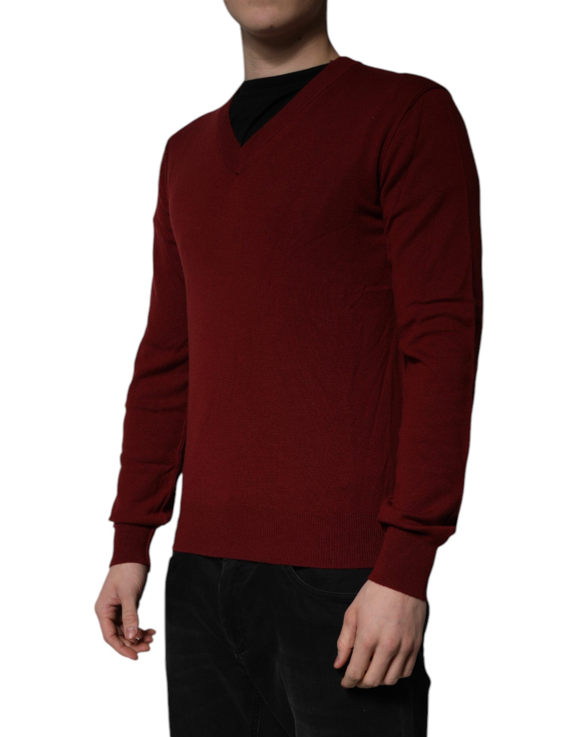 Cashmere V-neck Men Pullover Men's Sweater - Dolce & Gabbana - Modalova
