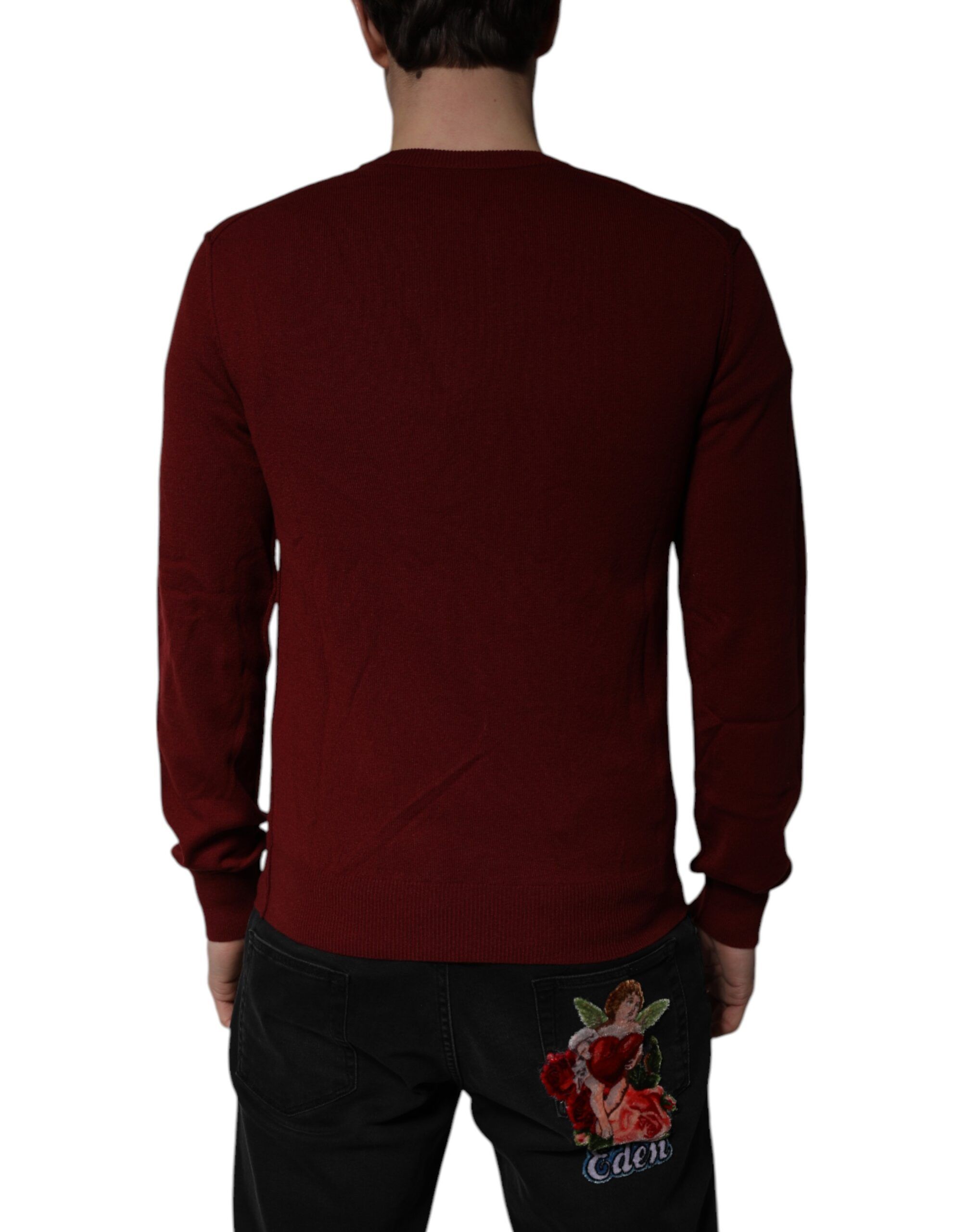 Cashmere V-neck Men Pullover Men's Sweater - Dolce & Gabbana - Modalova