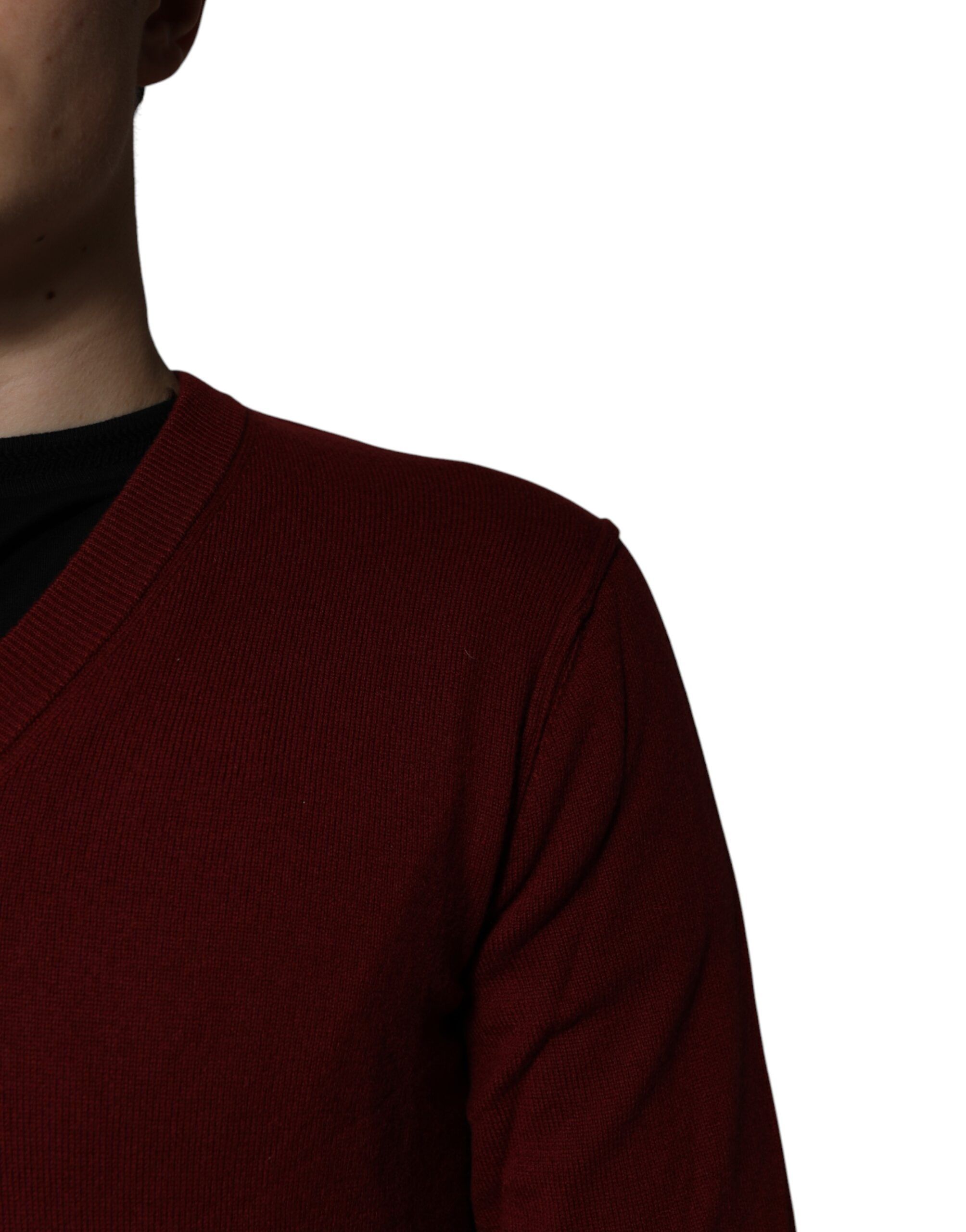 Cashmere V-neck Men Pullover Men's Sweater - Dolce & Gabbana - Modalova