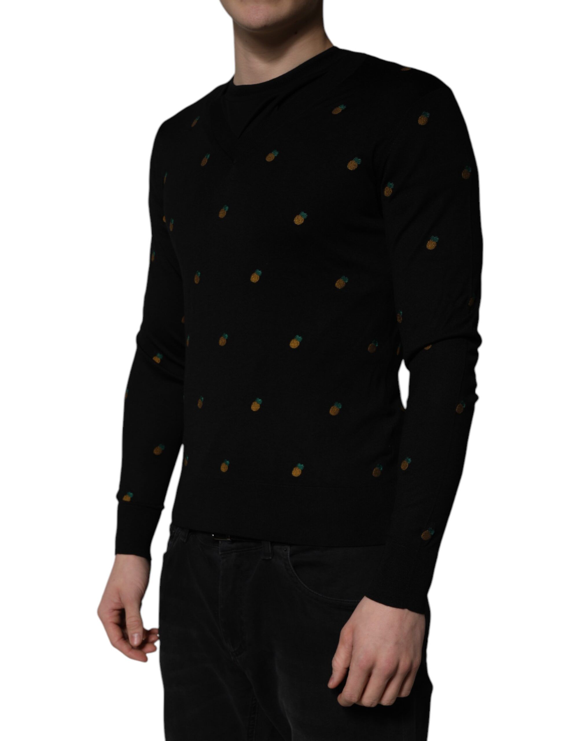 Pineapple Crew Neck Pullover Men's Sweater - Dolce & Gabbana - Modalova