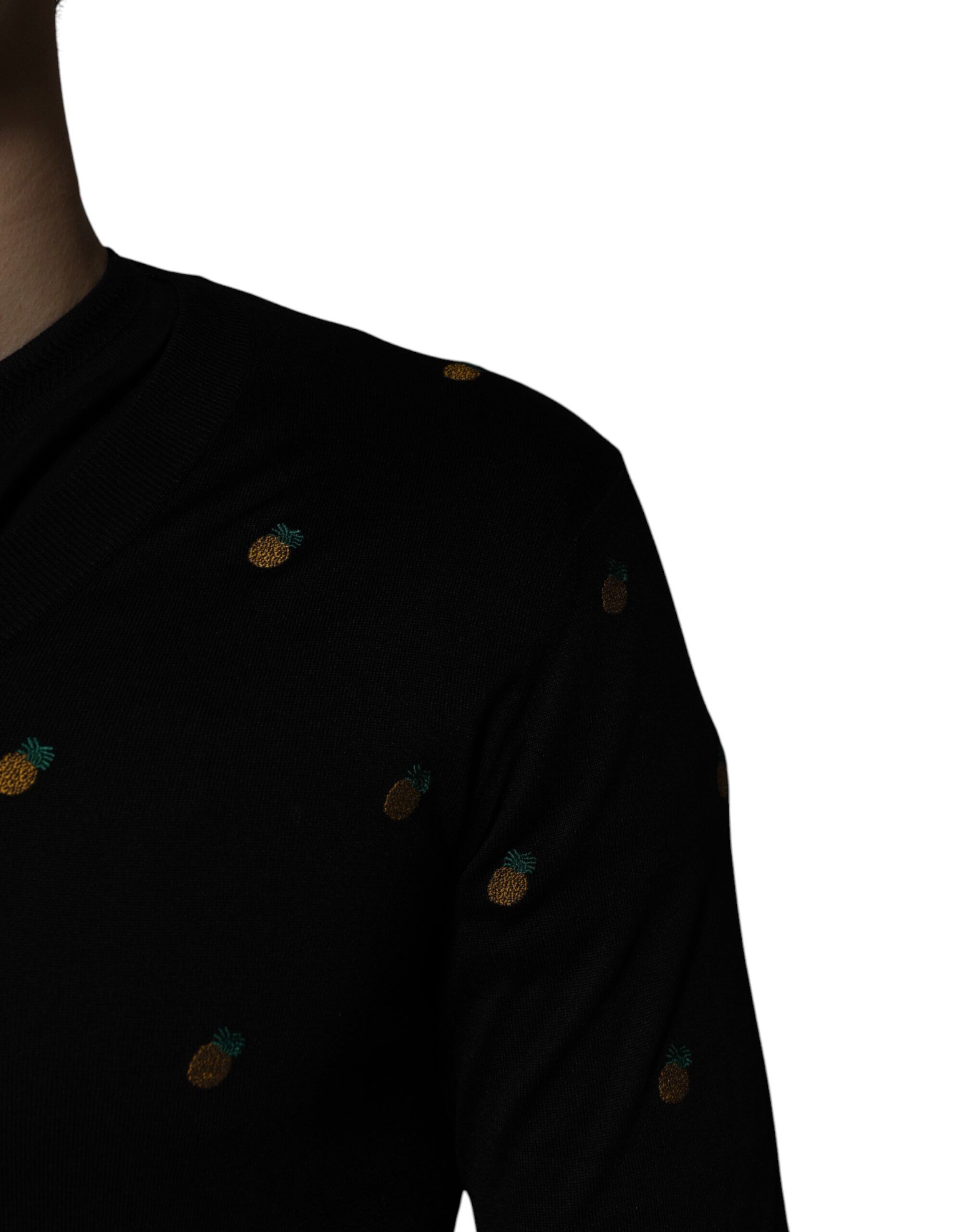 Pineapple Crew Neck Pullover Men's Sweater - Dolce & Gabbana - Modalova