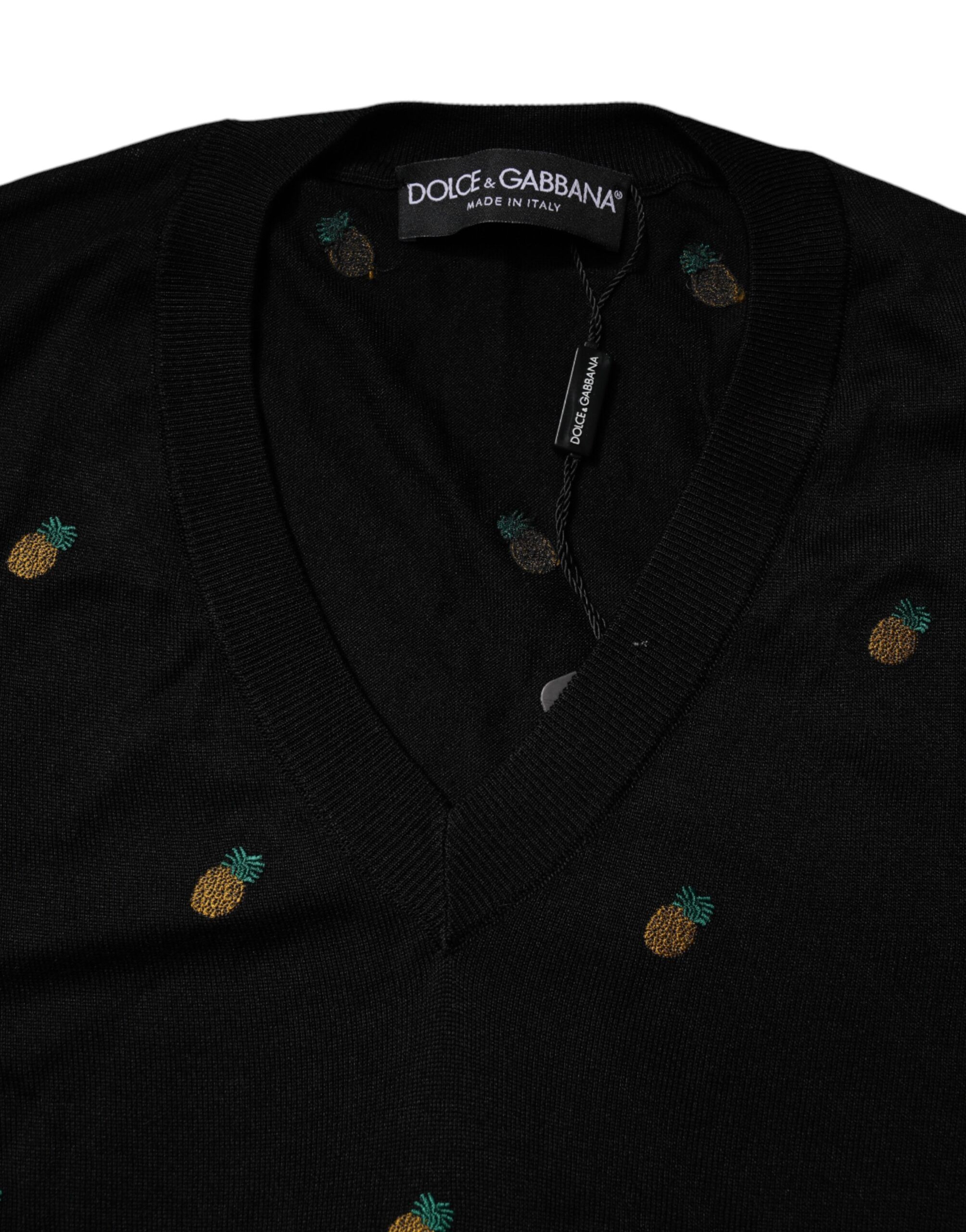 Pineapple Crew Neck Pullover Men's Sweater - Dolce & Gabbana - Modalova