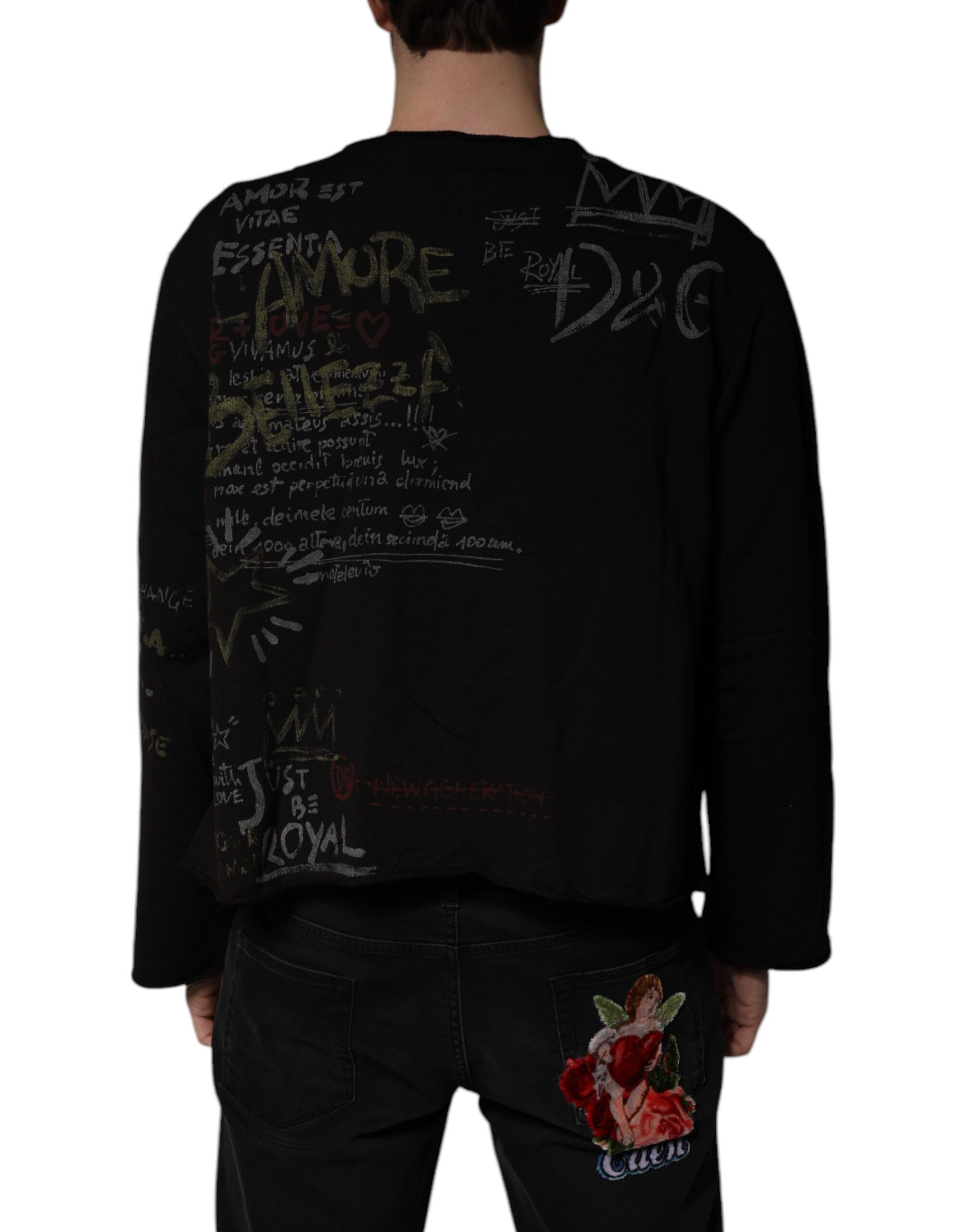 DG Heaven Crew Neck Pullover Men's Sweater - Dolce & Gabbana - Modalova