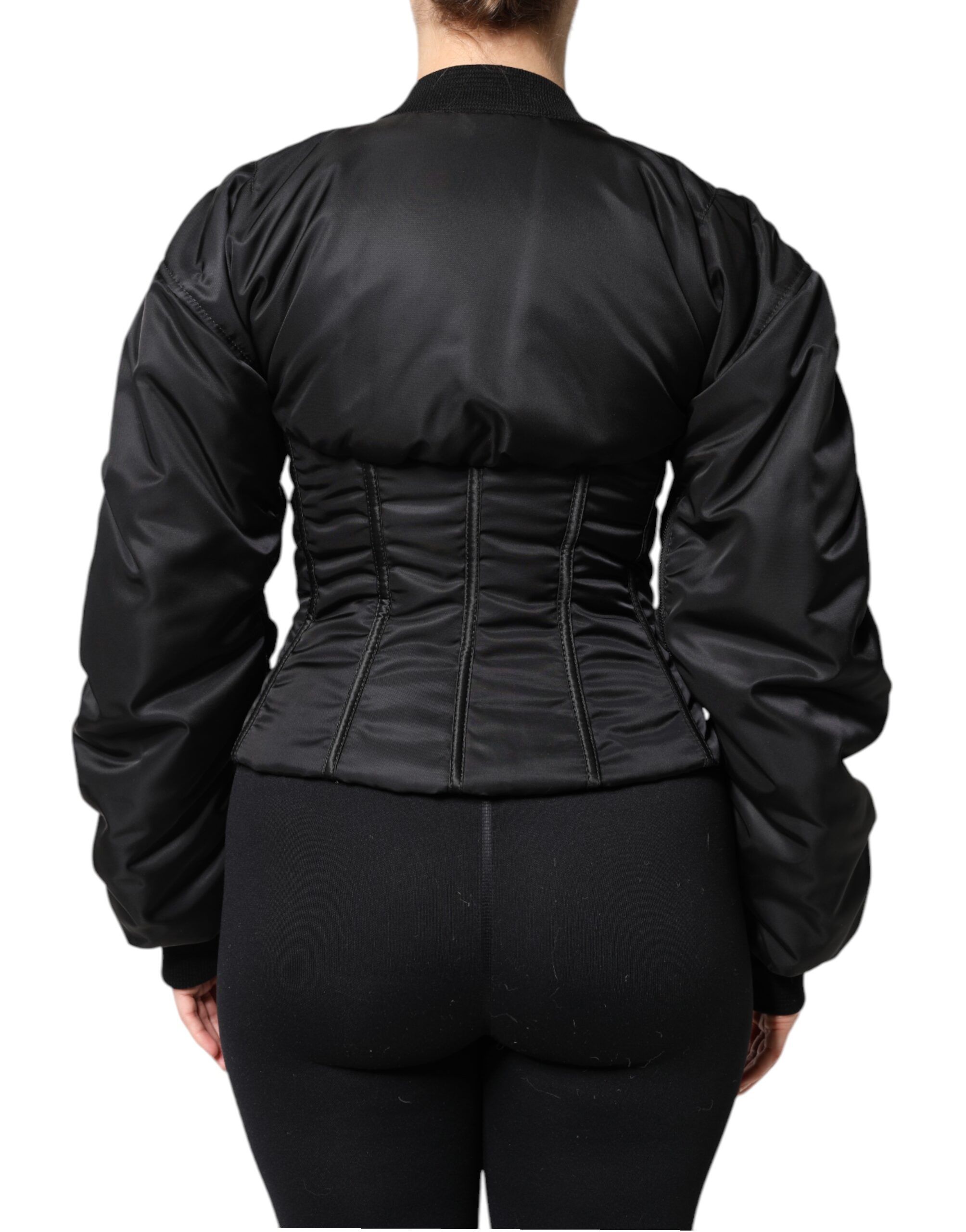 Nylon Full Zip Bustier Corset Women's Jacket - Dolce & Gabbana - Modalova