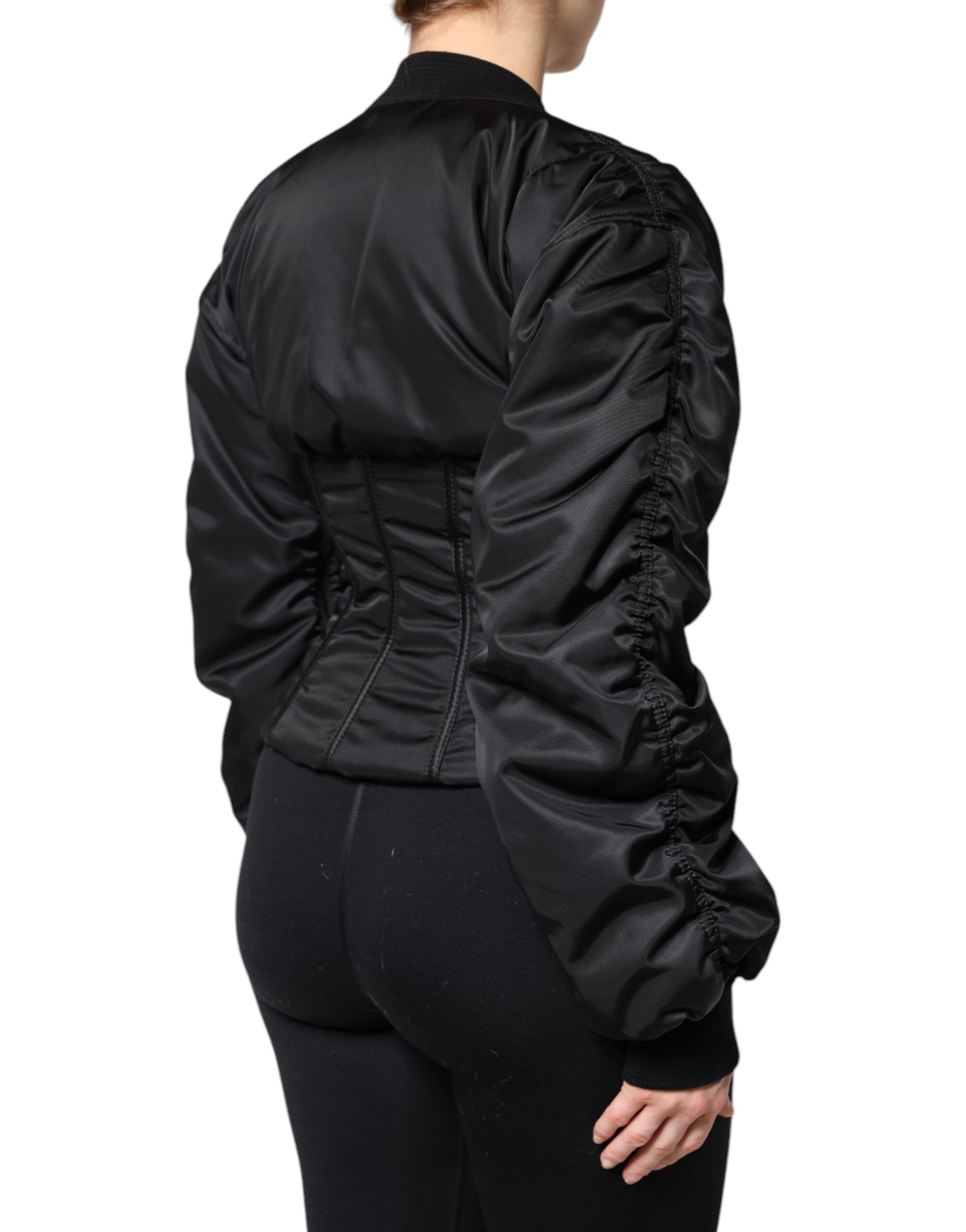 Nylon Full Zip Bustier Corset Women's Jacket - Dolce & Gabbana - Modalova