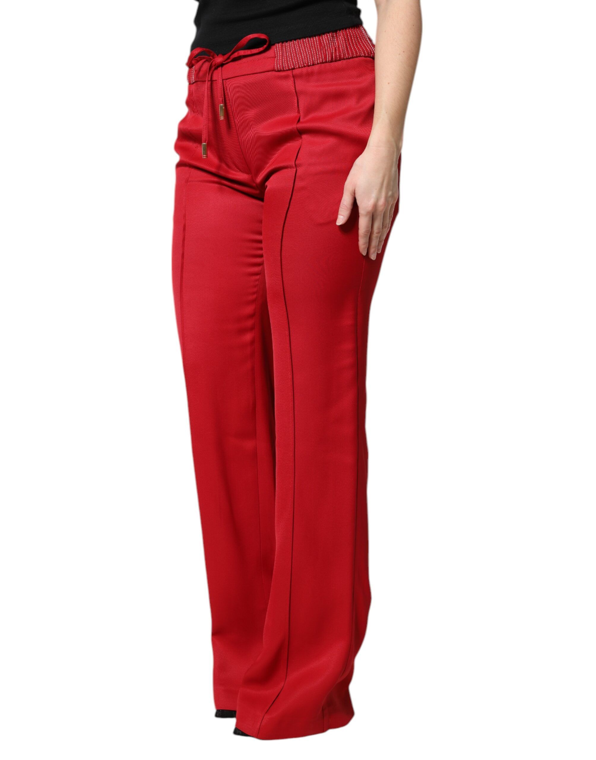 Viscose Straight Fit Women's Pants - Dolce & Gabbana - Modalova