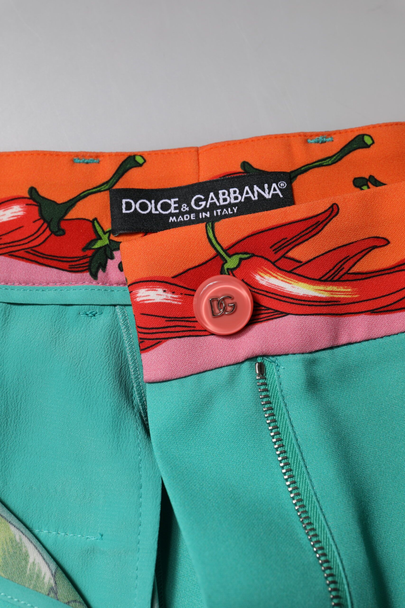 Silk Printed Straight Women's Pants (Pre-Owned) - Dolce & Gabbana - Modalova