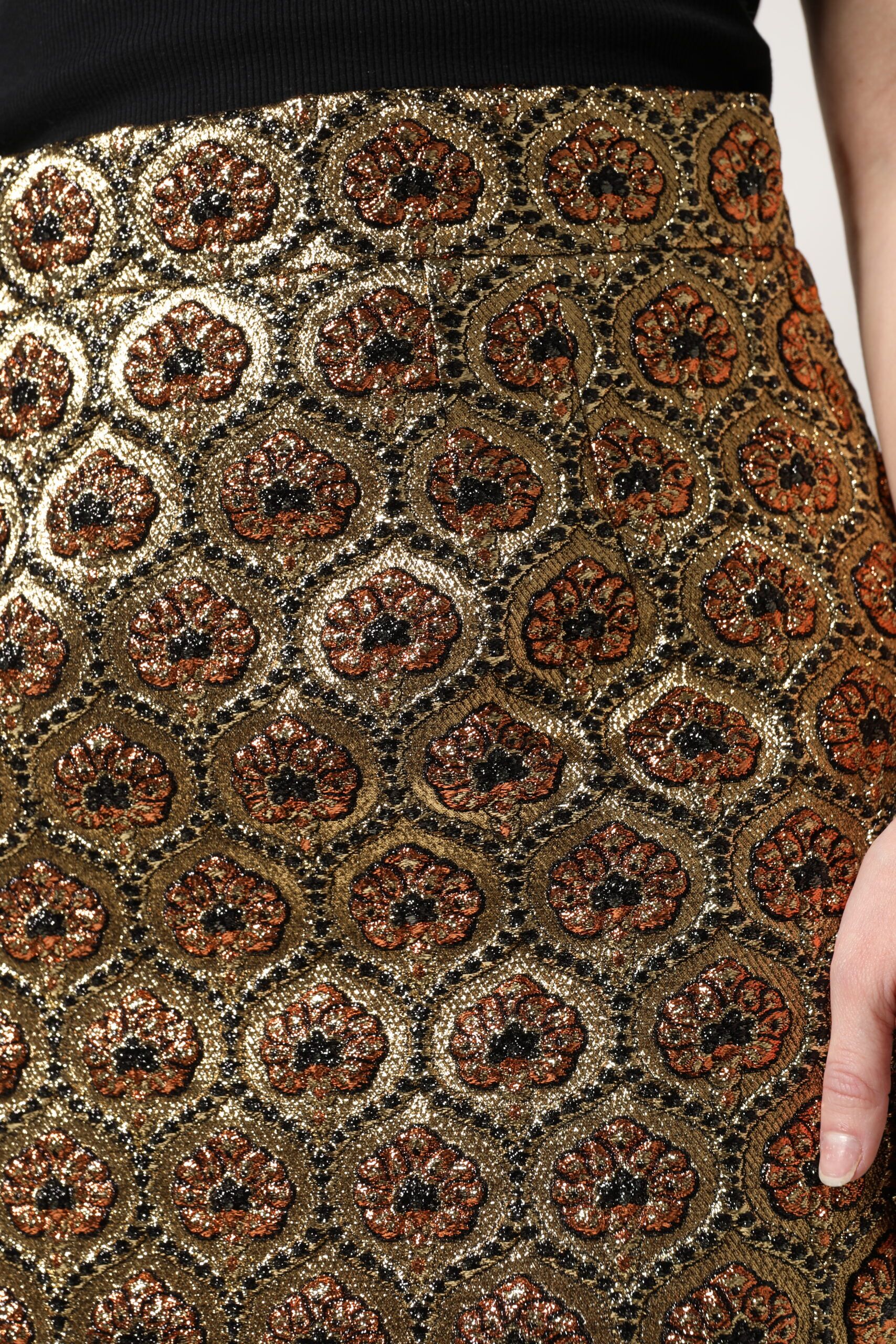 Polyester Brocade A-line Mini Women's Skirt - Dolce & Gabbana - Modalova