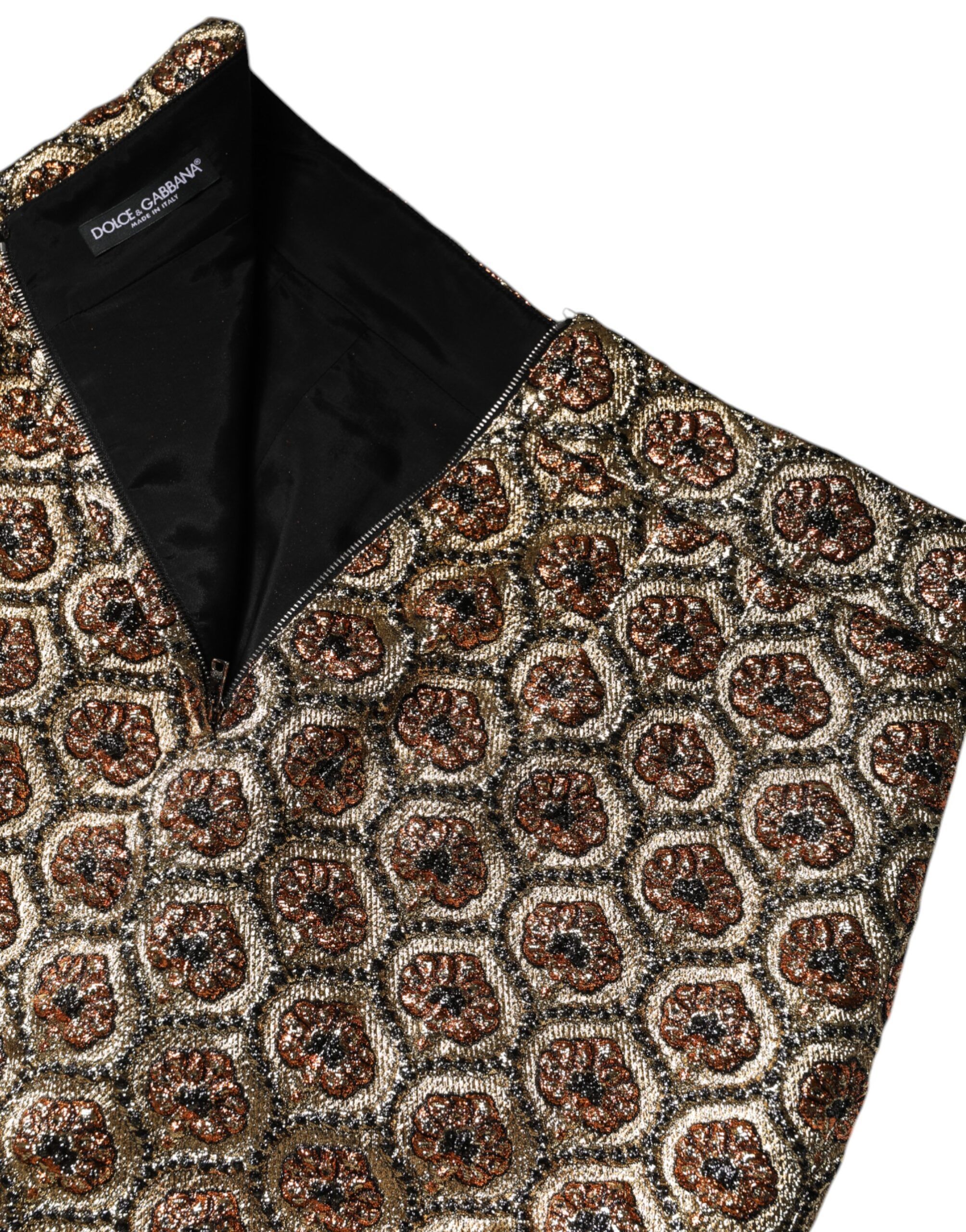 Polyester Brocade A-line Mini Women's Skirt - Dolce & Gabbana - Modalova
