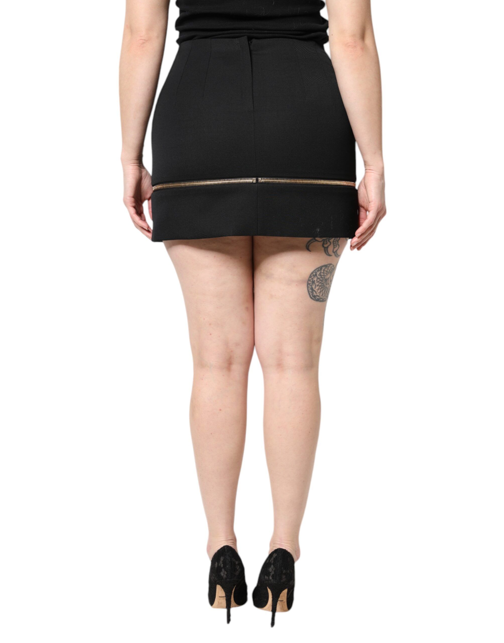Virgin Wool High Waisted Mini Women's Skirt - Dolce & Gabbana - Modalova