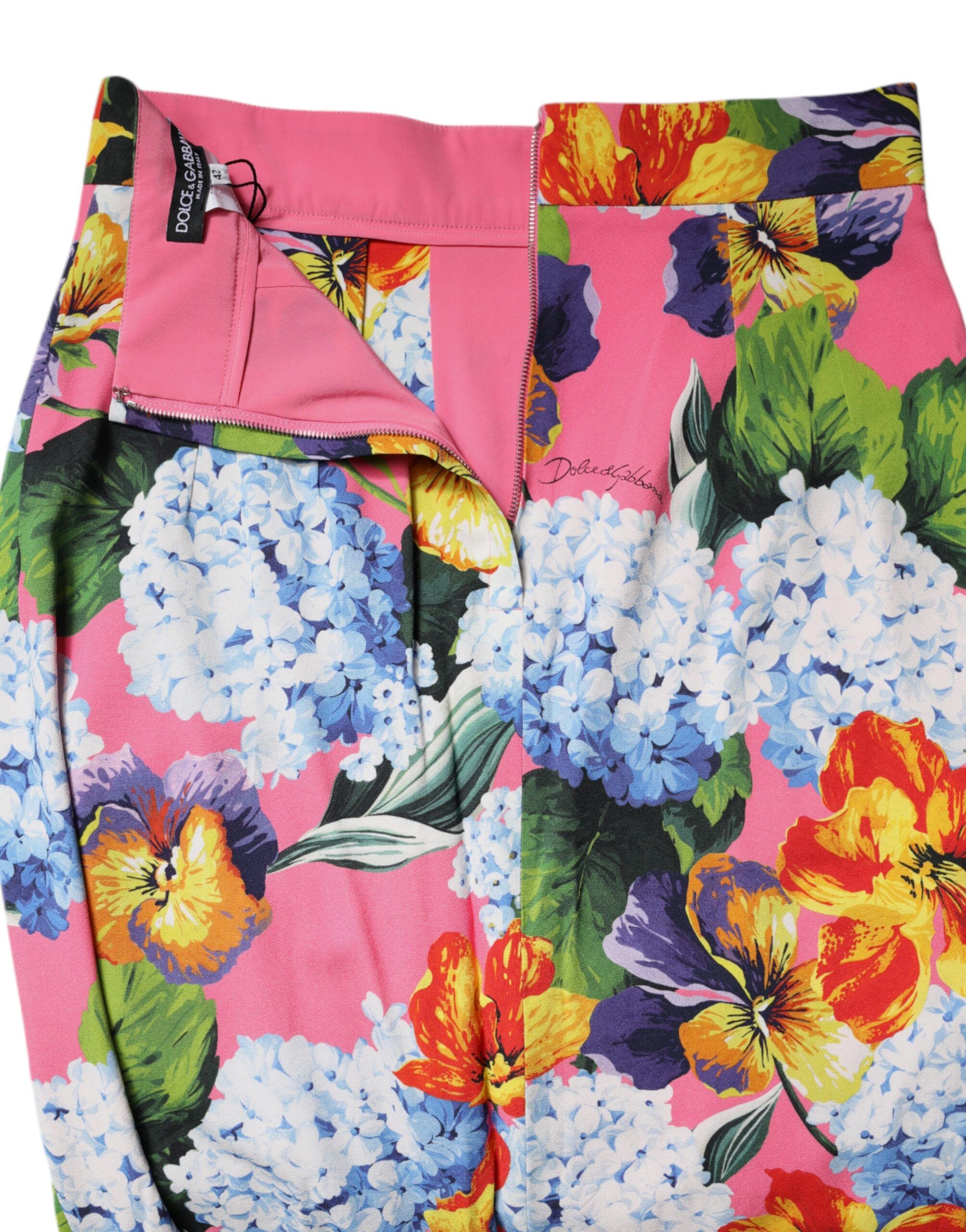 Floral High Waist Midi Women's Skirt - Dolce & Gabbana - Modalova