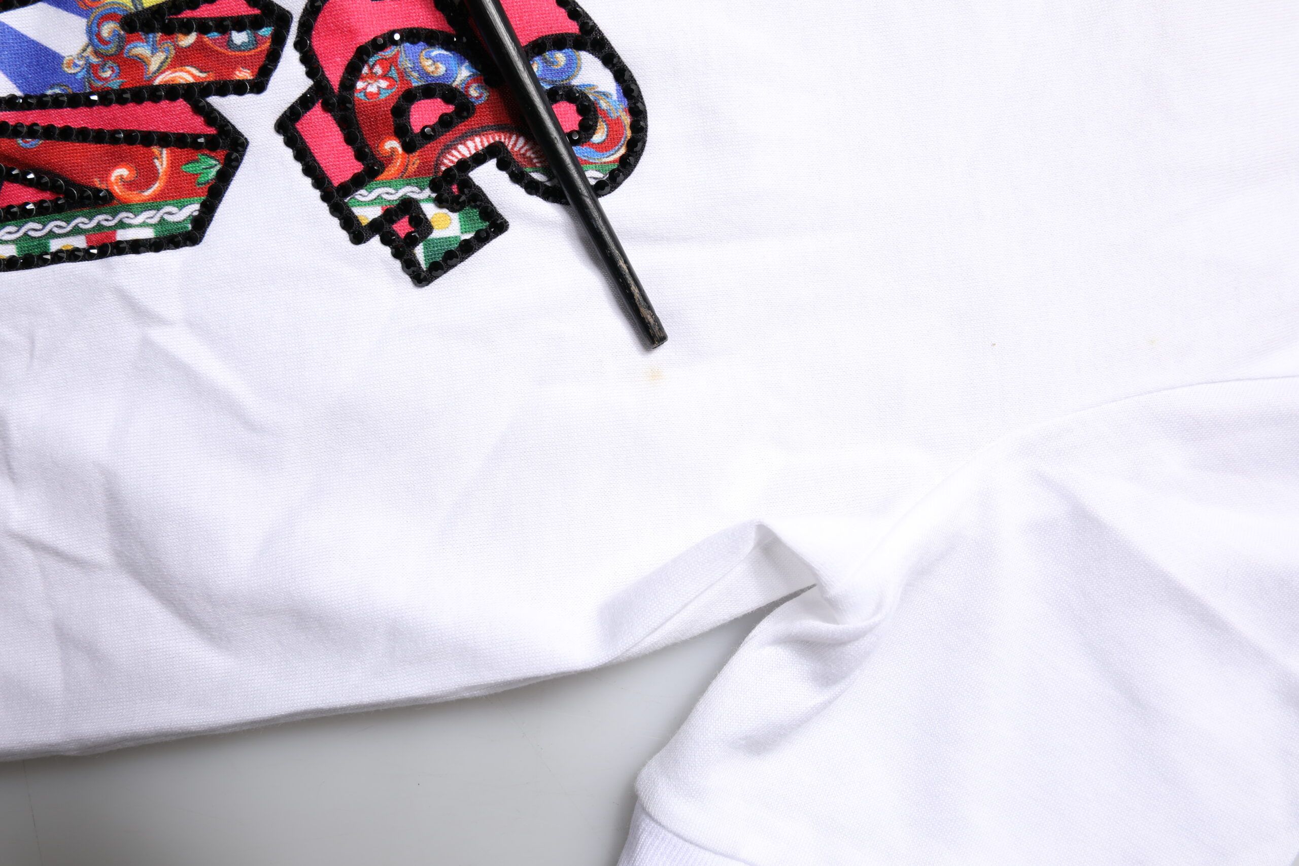 Cotton Logo Print Round Neck Women's T-shirt (Pre-Owned) - Dolce & Gabbana - Modalova