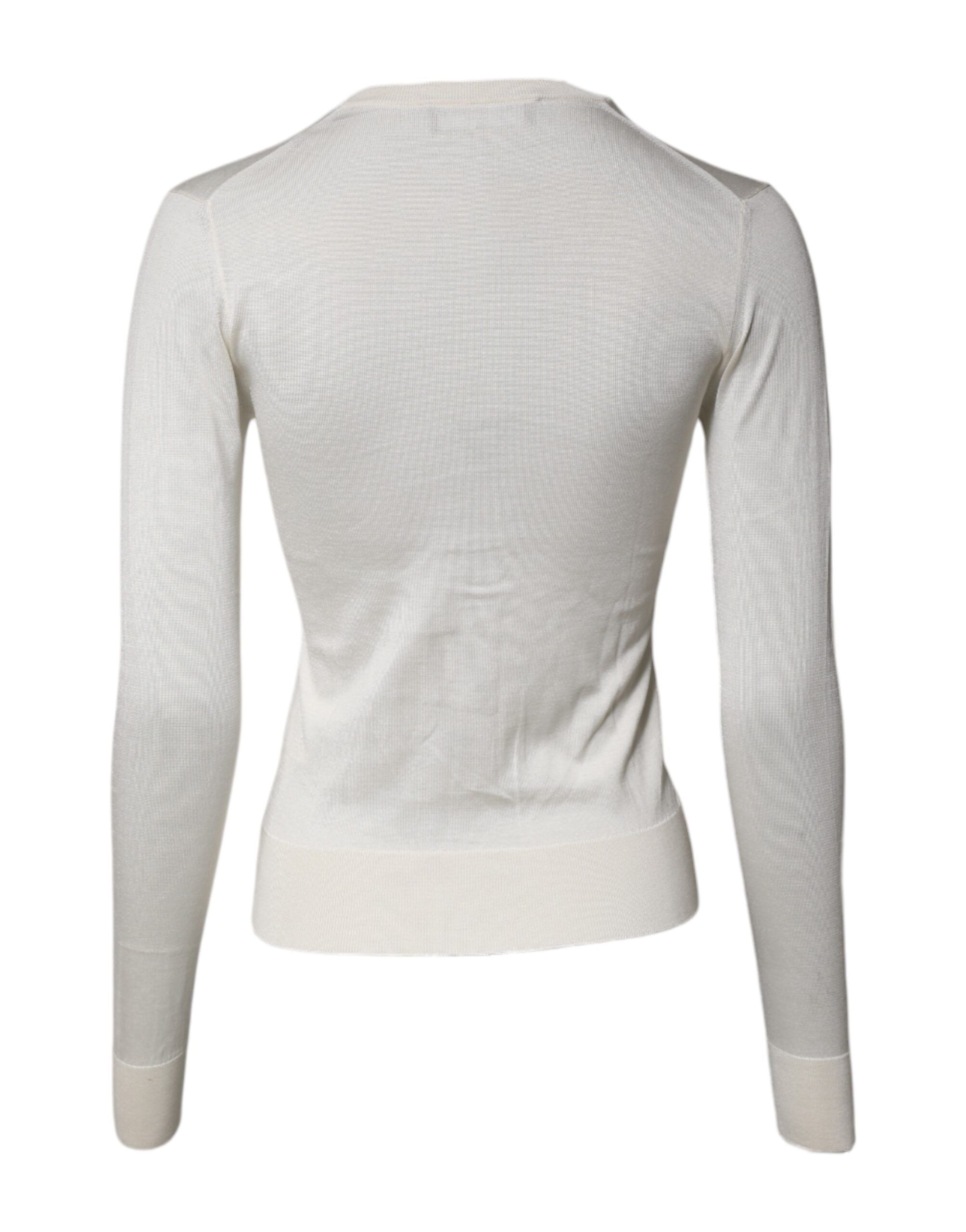 Floral Silk Embellished Cardigan Women's Sweater - Dolce & Gabbana - Modalova