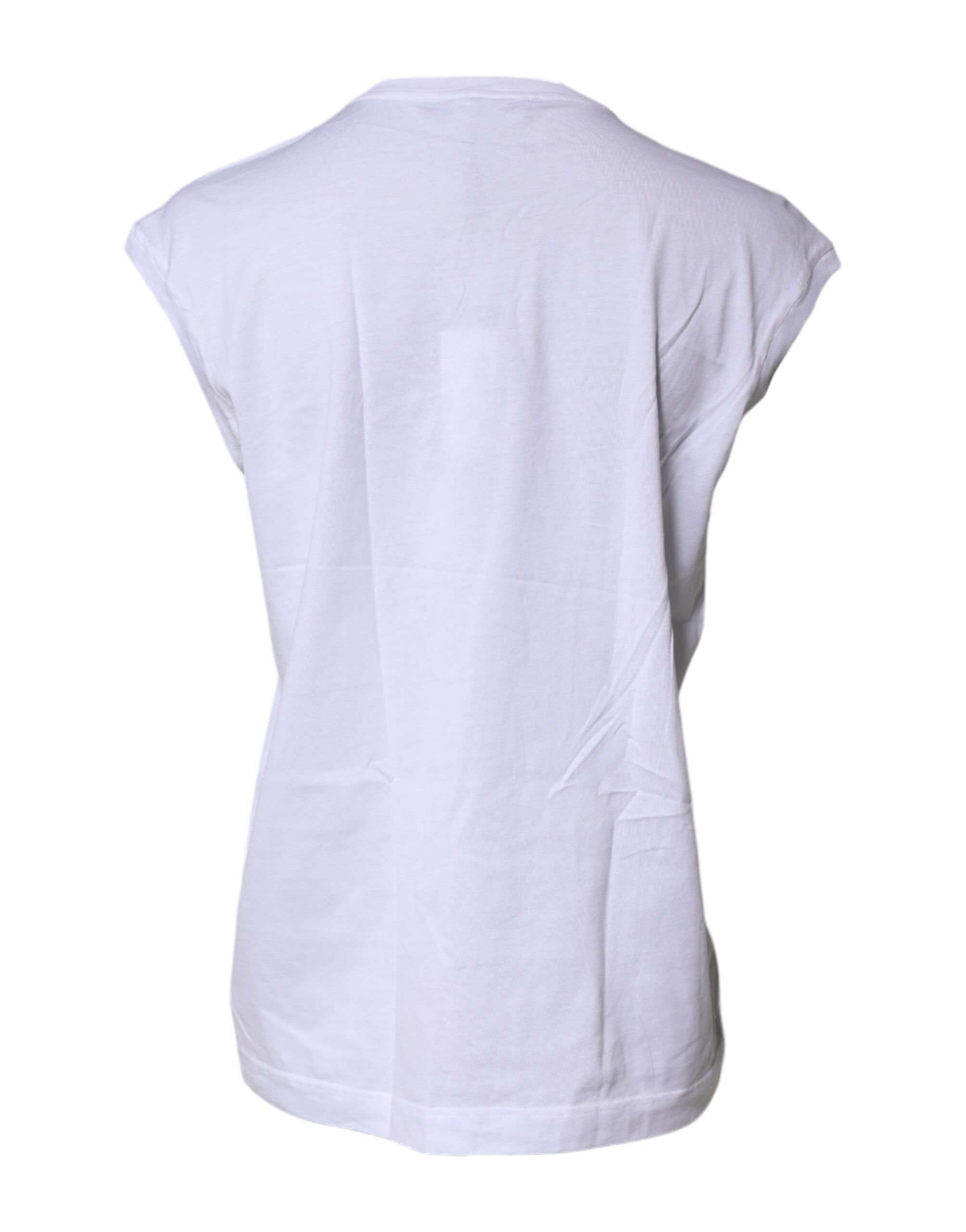 Cotton Sleeveless Round Neck Tank Women's Top (Pre-Owned) - Dolce & Gabbana - Modalova
