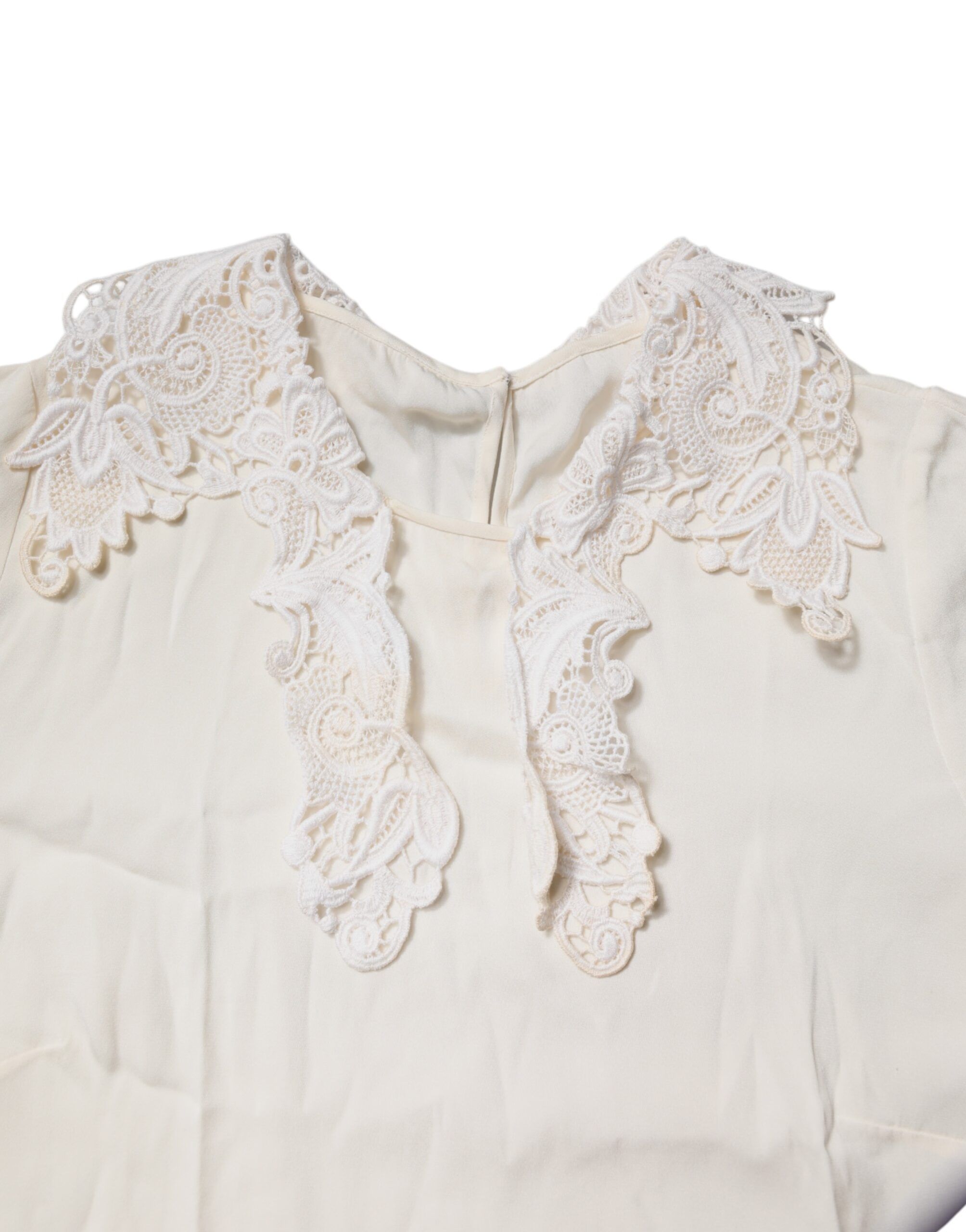 Floral Lace Long Sleeves Blouse Women's Top (Pre-Owned) - Dolce & Gabbana - Modalova