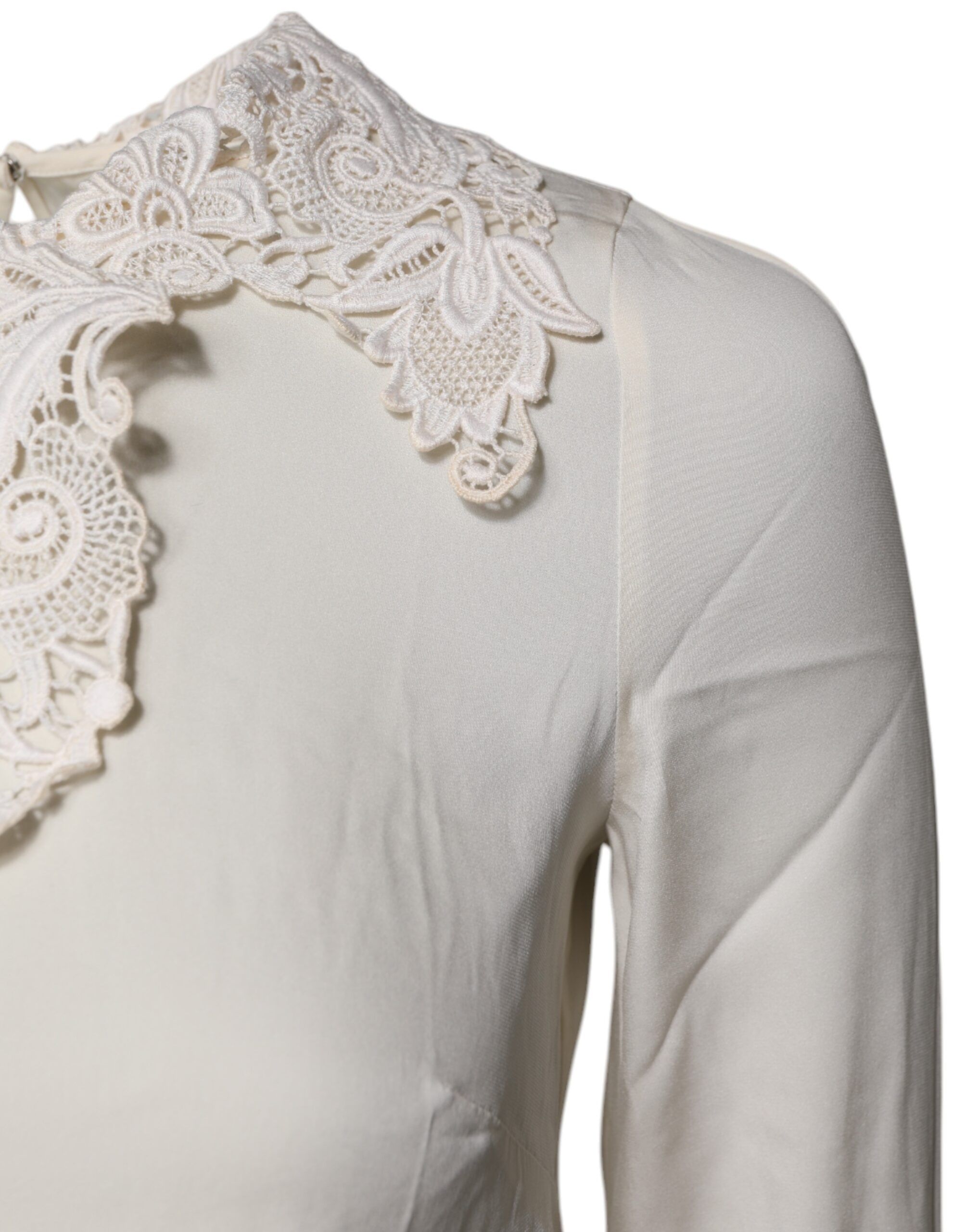 Floral Lace Long Sleeves Blouse Women's Top (Pre-Owned) - Dolce & Gabbana - Modalova