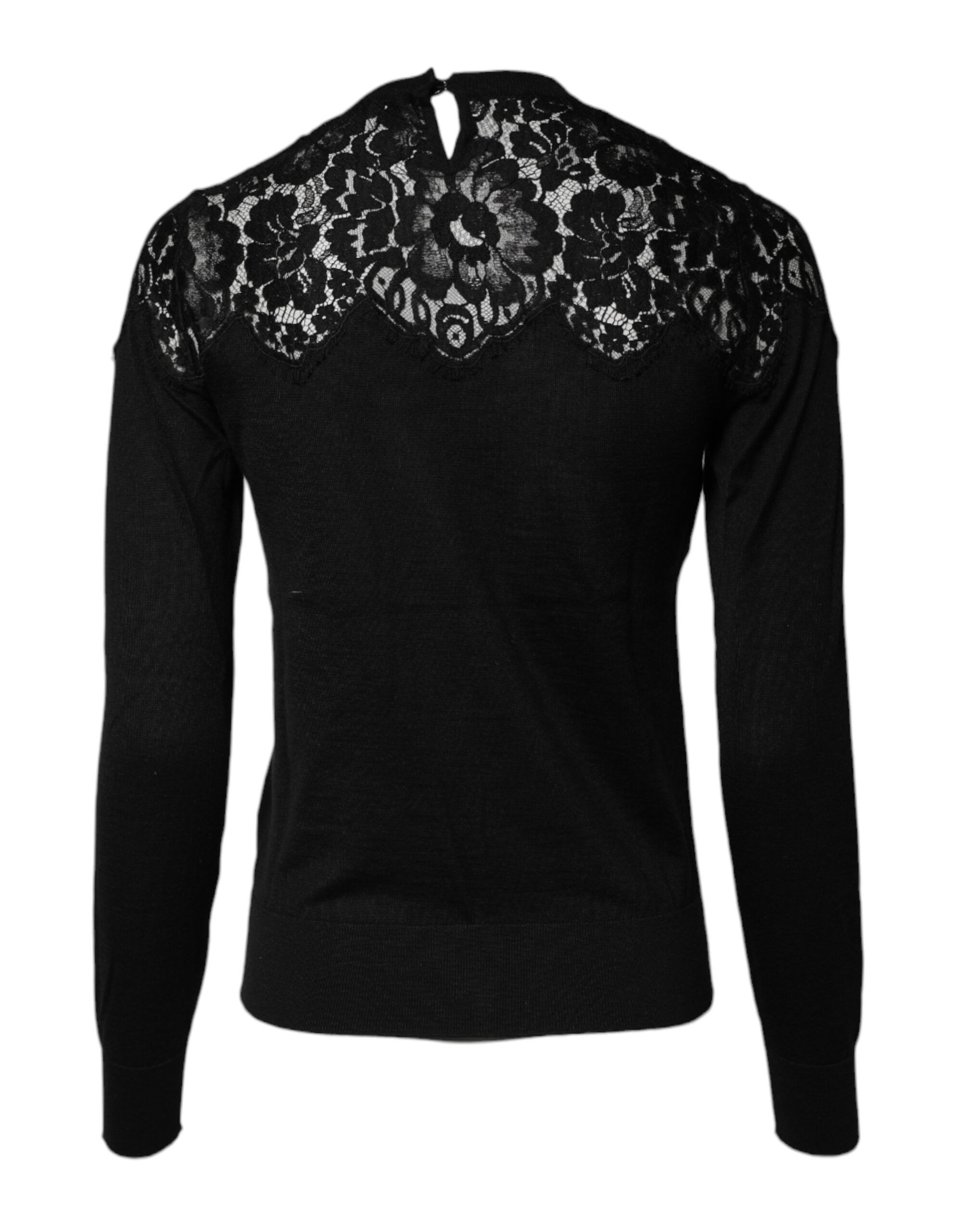 Floral Lace Long Sleeves Blouse Women's Top - Dolce & Gabbana - Modalova