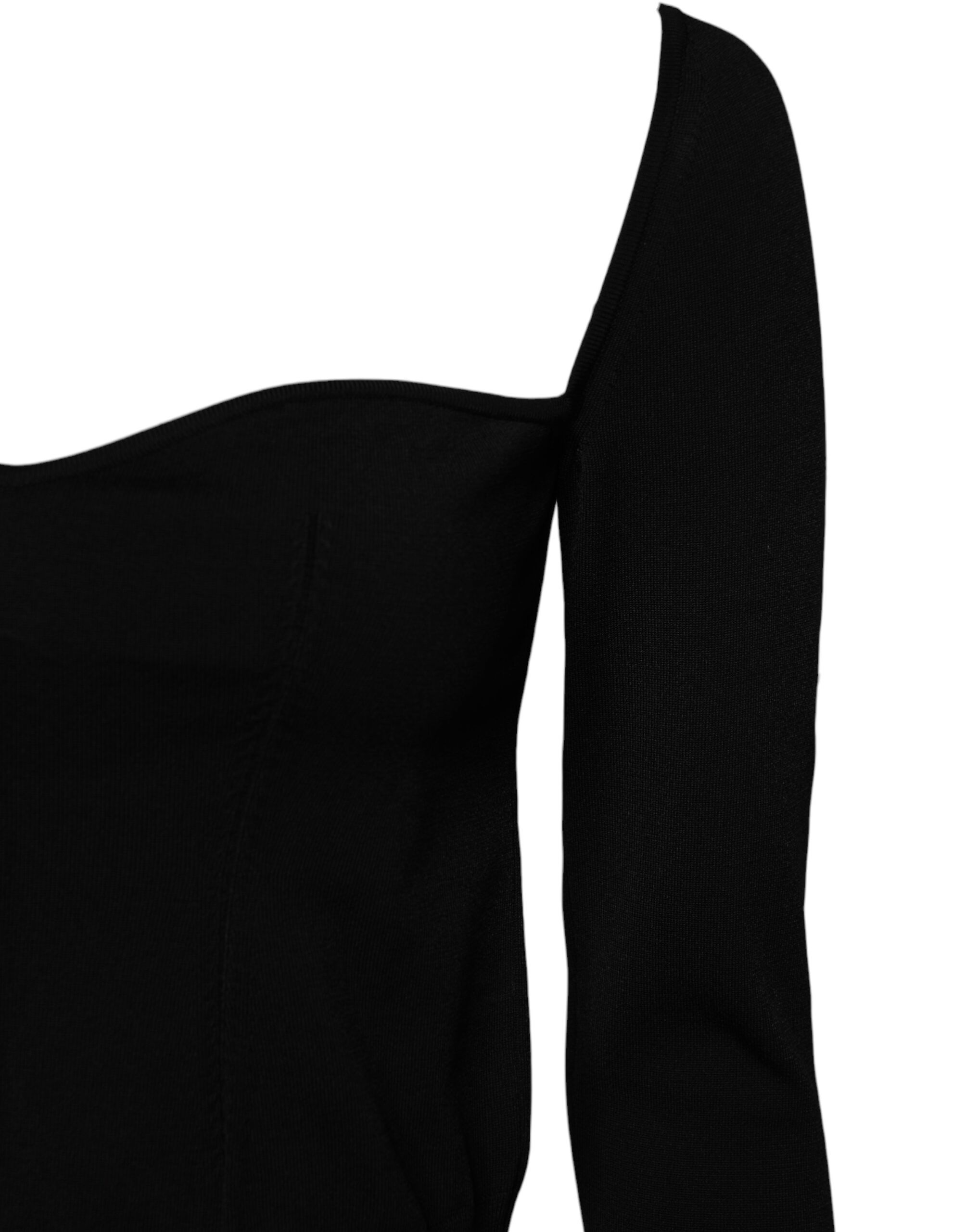 Square Neckline Long Sleeves Women's Sweater - Dolce & Gabbana - Modalova