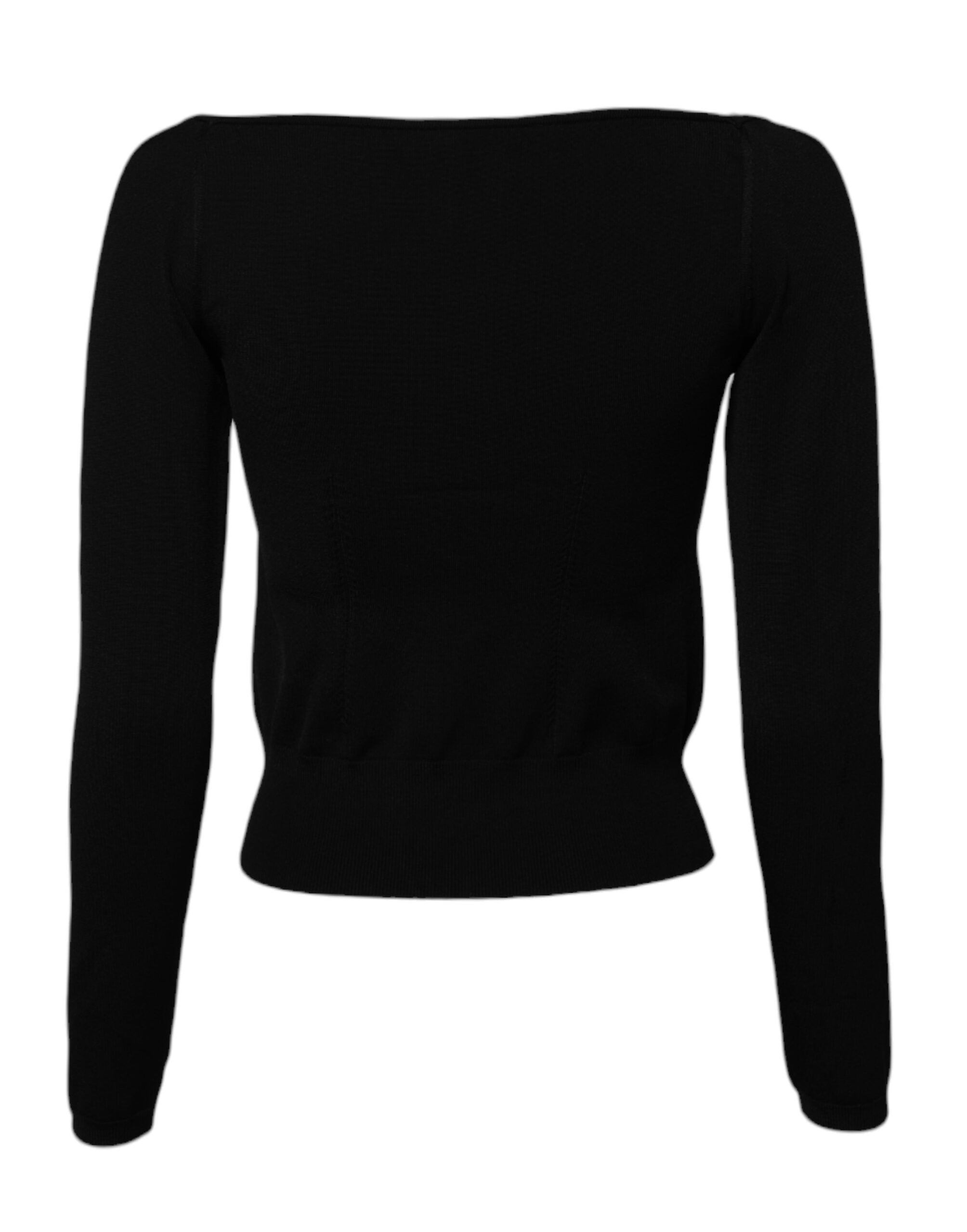 Square Neckline Long Sleeves Women's Sweater - Dolce & Gabbana - Modalova