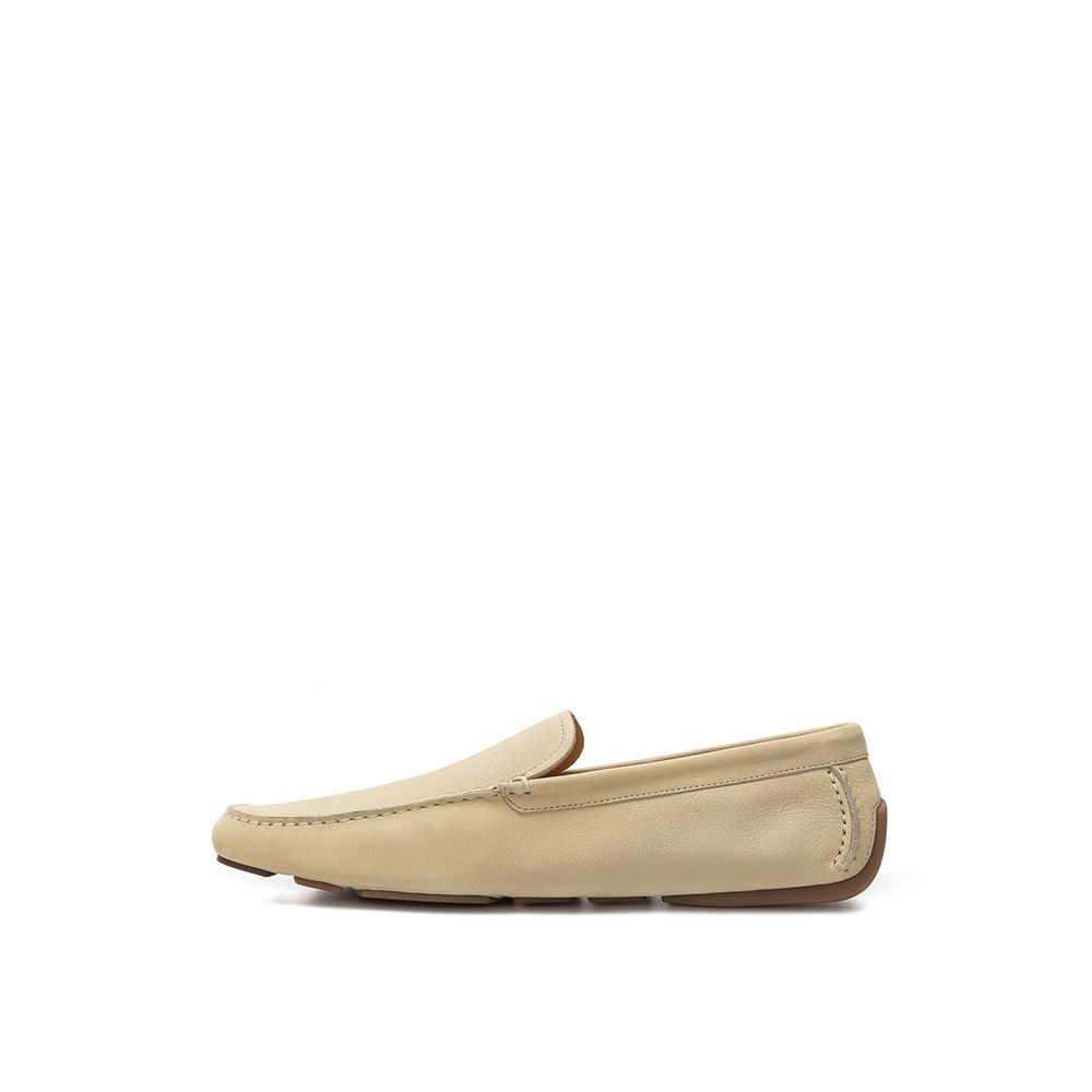 Bally Beige Leather Men's Moccassin - Bally - Modalova