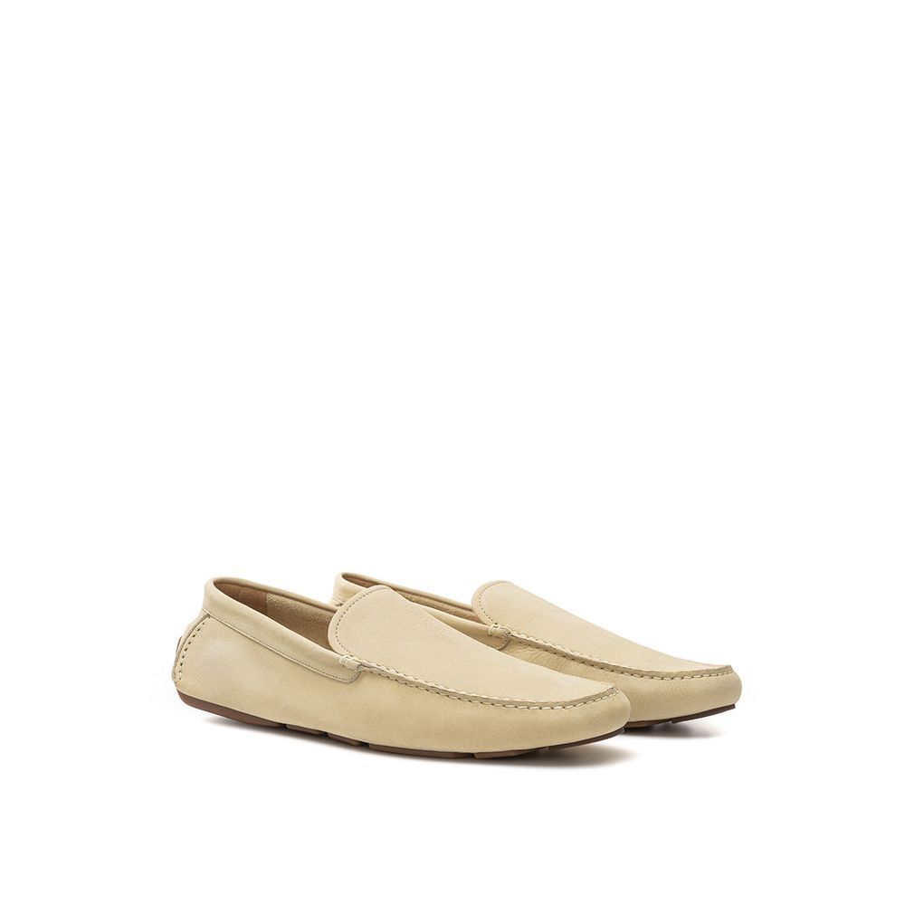 Bally Beige Leather Men's Moccassin - Bally - Modalova