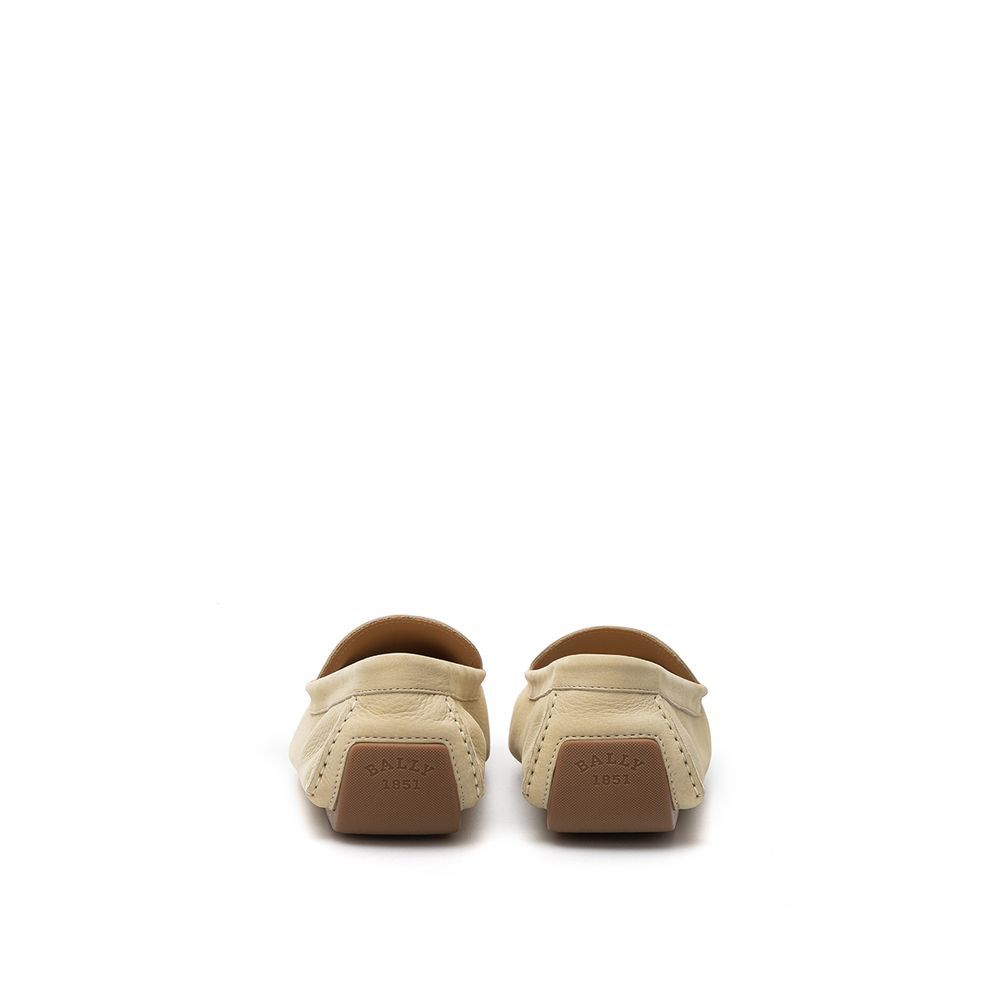 Bally Beige Leather Men's Moccassin - Bally - Modalova
