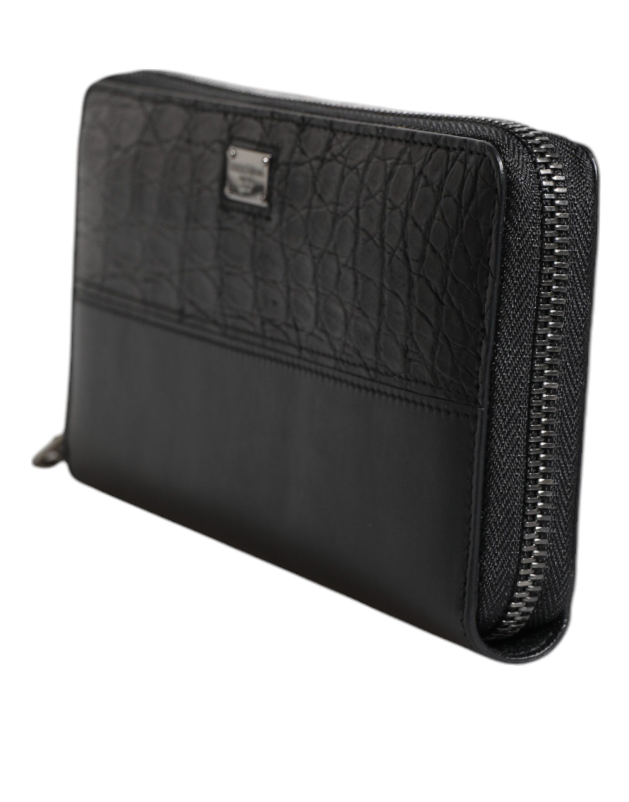 Leather Logo Plaque Zip Around Continental Men's Wallet (Pre-Owned) - Dolce & Gabbana - Modalova