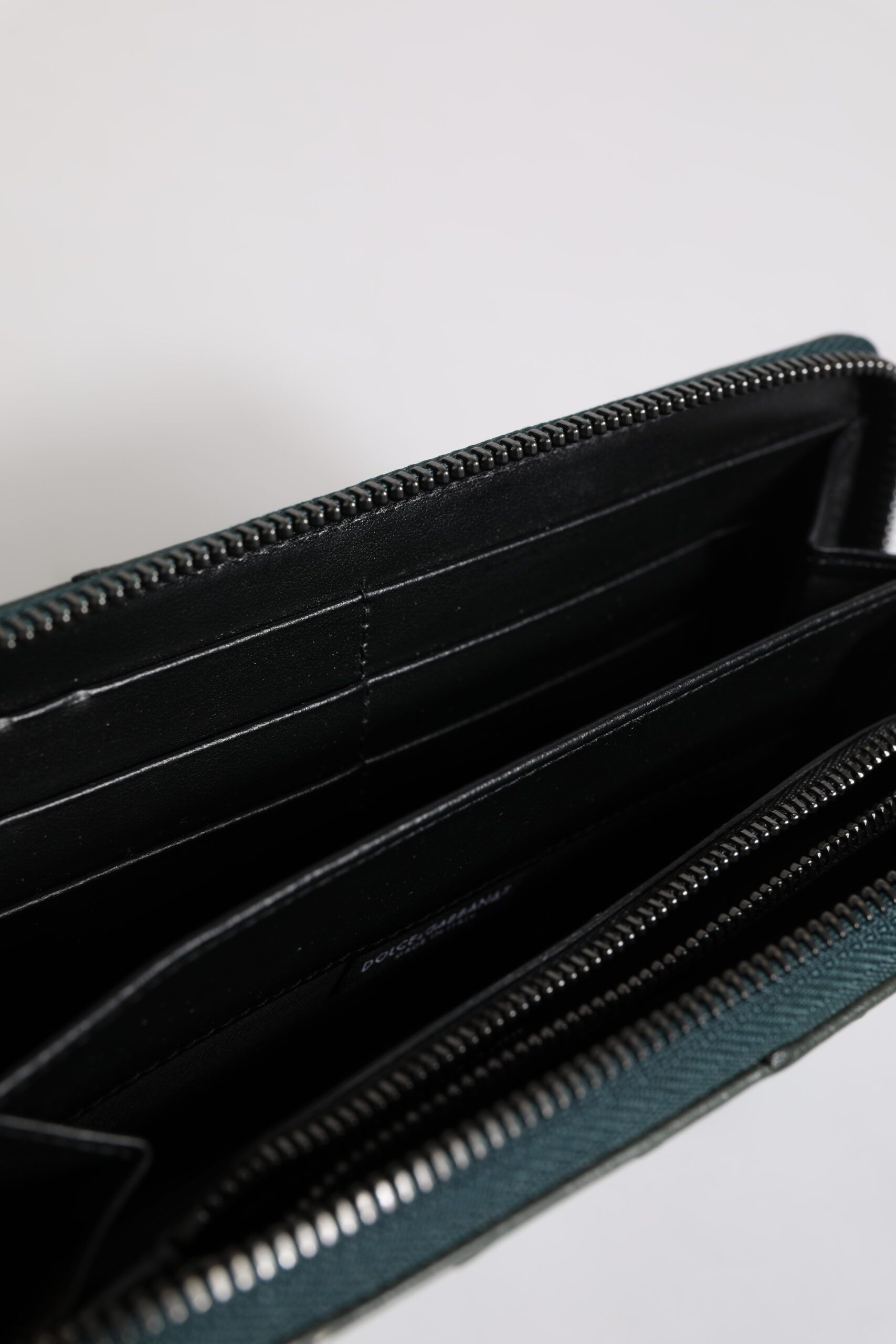 Ostrich Logo Plaque Zip Around Continental Men's Wallet - Dolce & Gabbana - Modalova