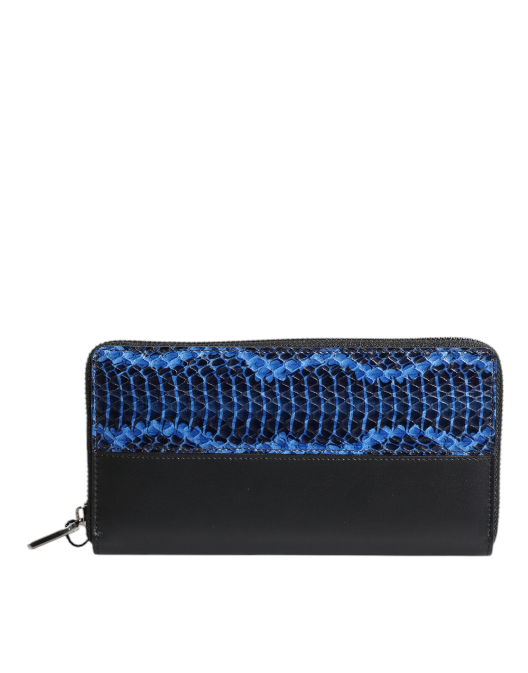 Black Blue Exotic Leather Embossed Continental Men's Wallet - Dolce & Gabbana - Modalova