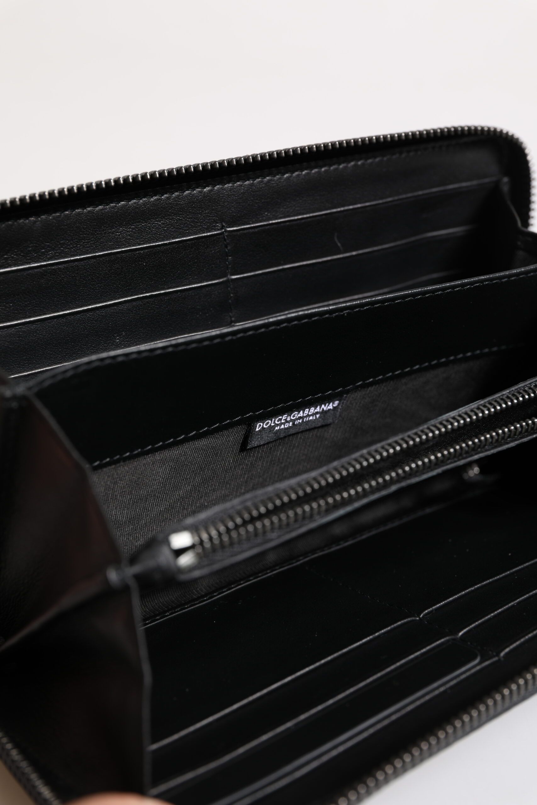 Black Blue Exotic Leather Embossed Continental Men's Wallet - Dolce & Gabbana - Modalova