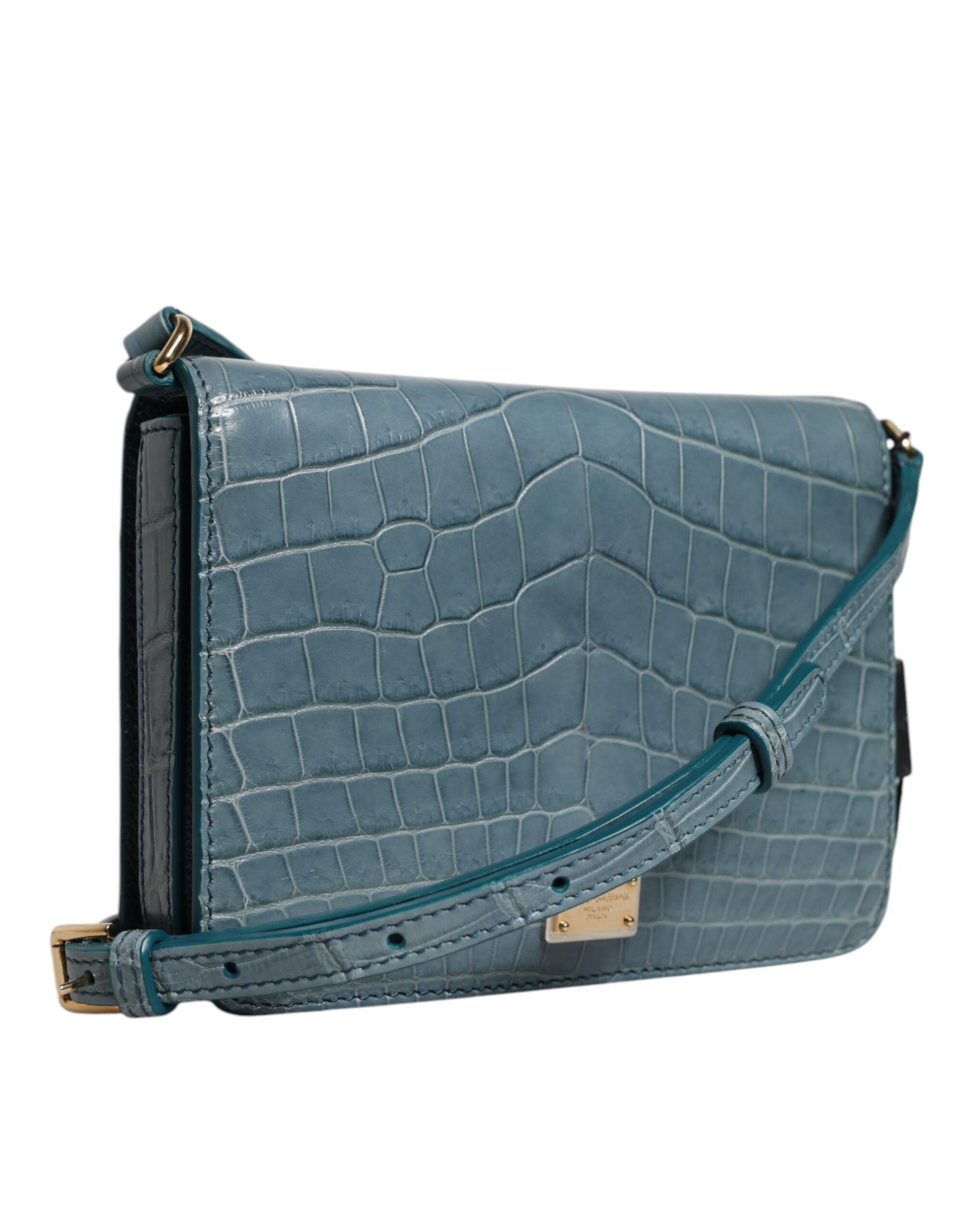 Exotic Leather DG Plaque Crossbody Mini Women's Bag - Dolce & Gabbana - Modalova