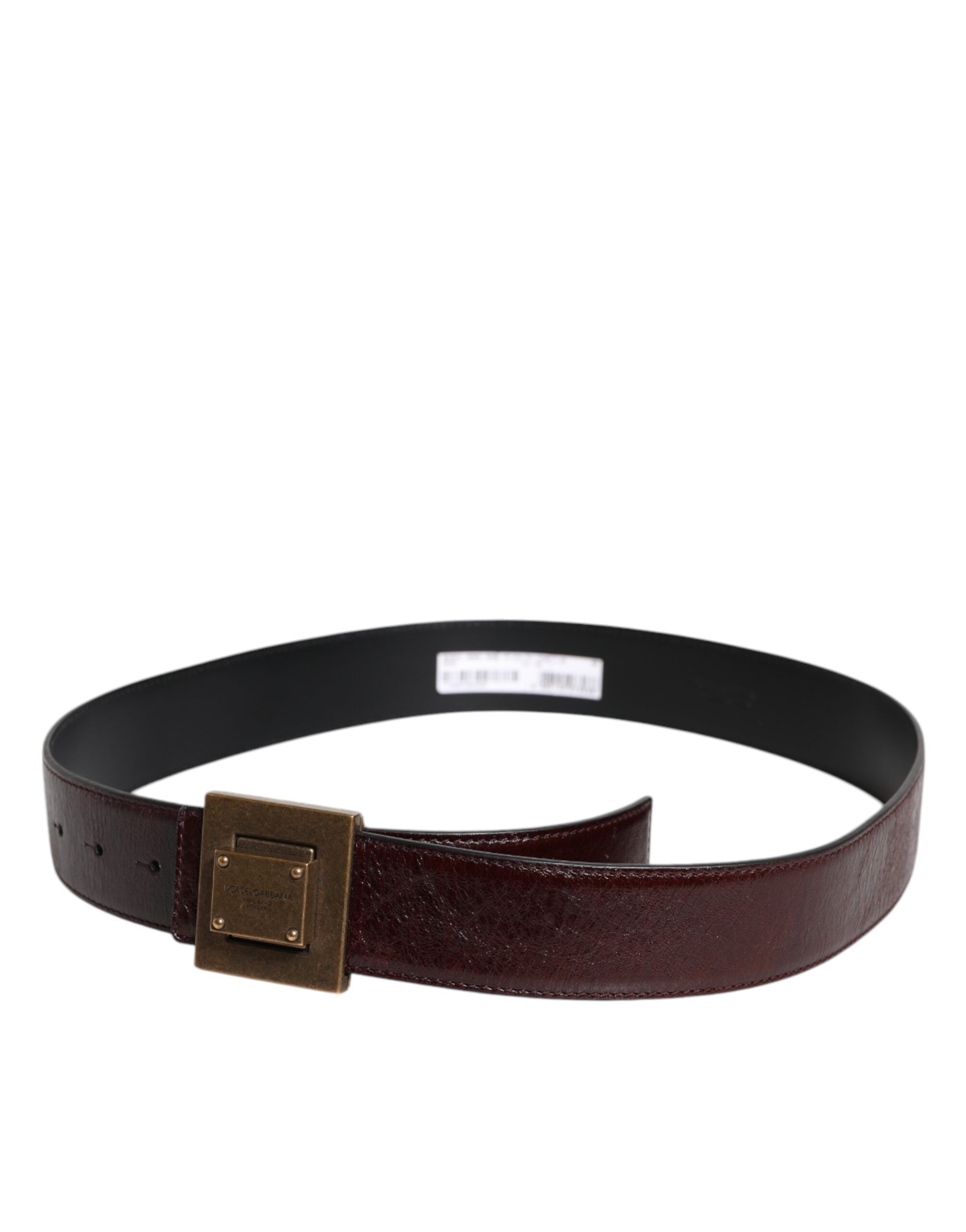 Leather Gold Metal Buckle Classic Men's Belt (Pre-Owned) - Dolce & Gabbana - Modalova