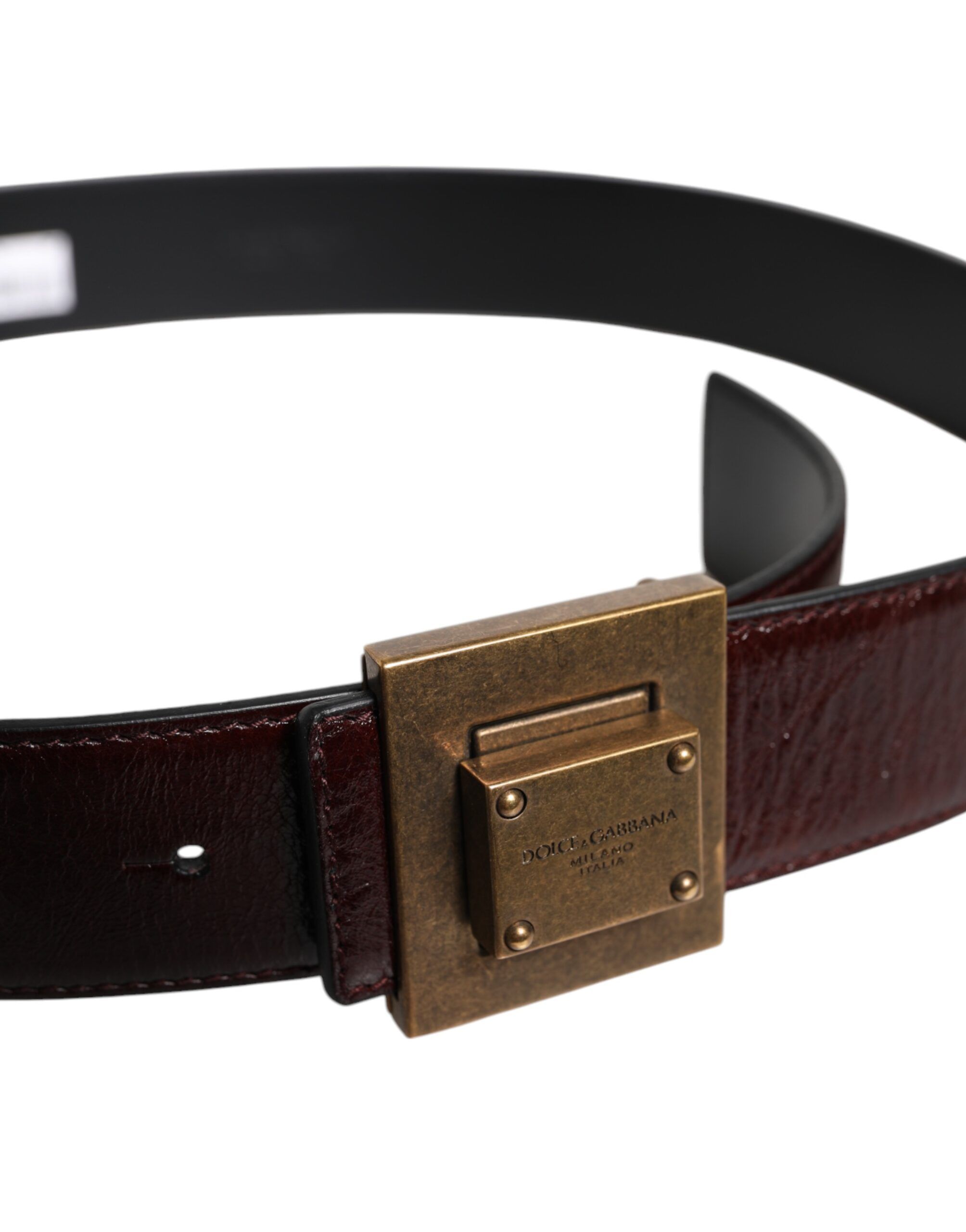 Leather Gold Metal Buckle Classic Men's Belt (Pre-Owned) - Dolce & Gabbana - Modalova